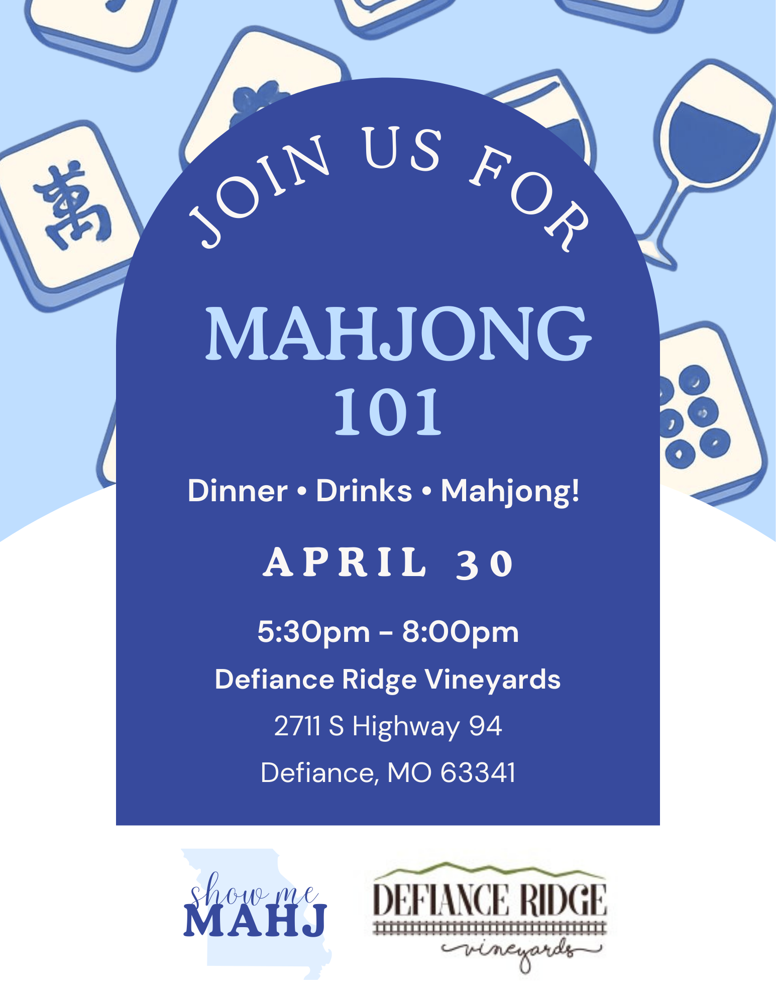 Mahjong 101 at Defiance Ridge!