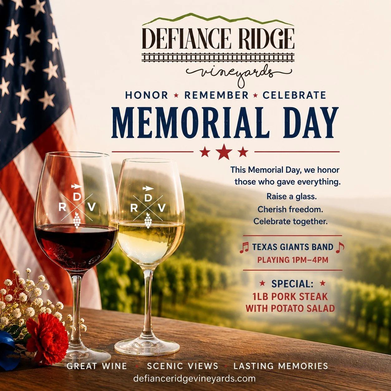 WEDDINGS, PRIVATE PARTIES & CORPORATE EVENTS — Defiance Ridge Vineyards