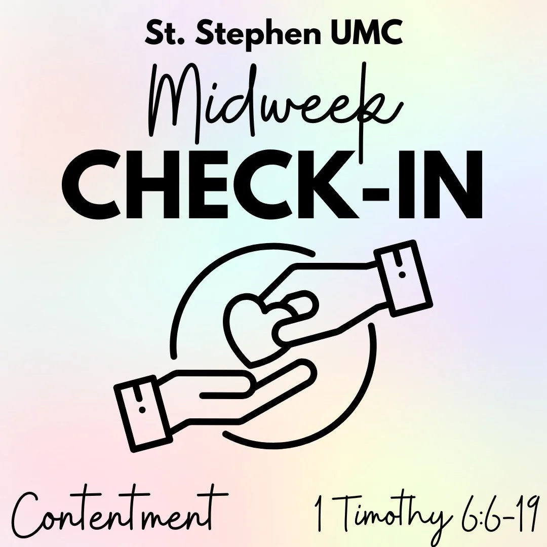 Midweek Check-In: Contentment grows when we slow down, give thanks, and share what we have. 1 Timothy 6:6&ndash;19 teaches us that real riches aren&rsquo;t in money or things, but in generosity and living faithfully. How are you showing contentment a