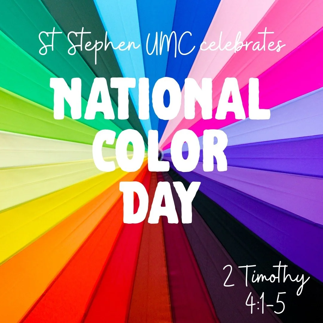 Happy National Color Day! 🌈

Just like every color adds something special to a masterpiece, each of us brings something unique and needed to God&rsquo;s work in the world.

In 2 Timothy 4:1&ndash;5, Paul reminds us to be ready &mdash; to teach, enco