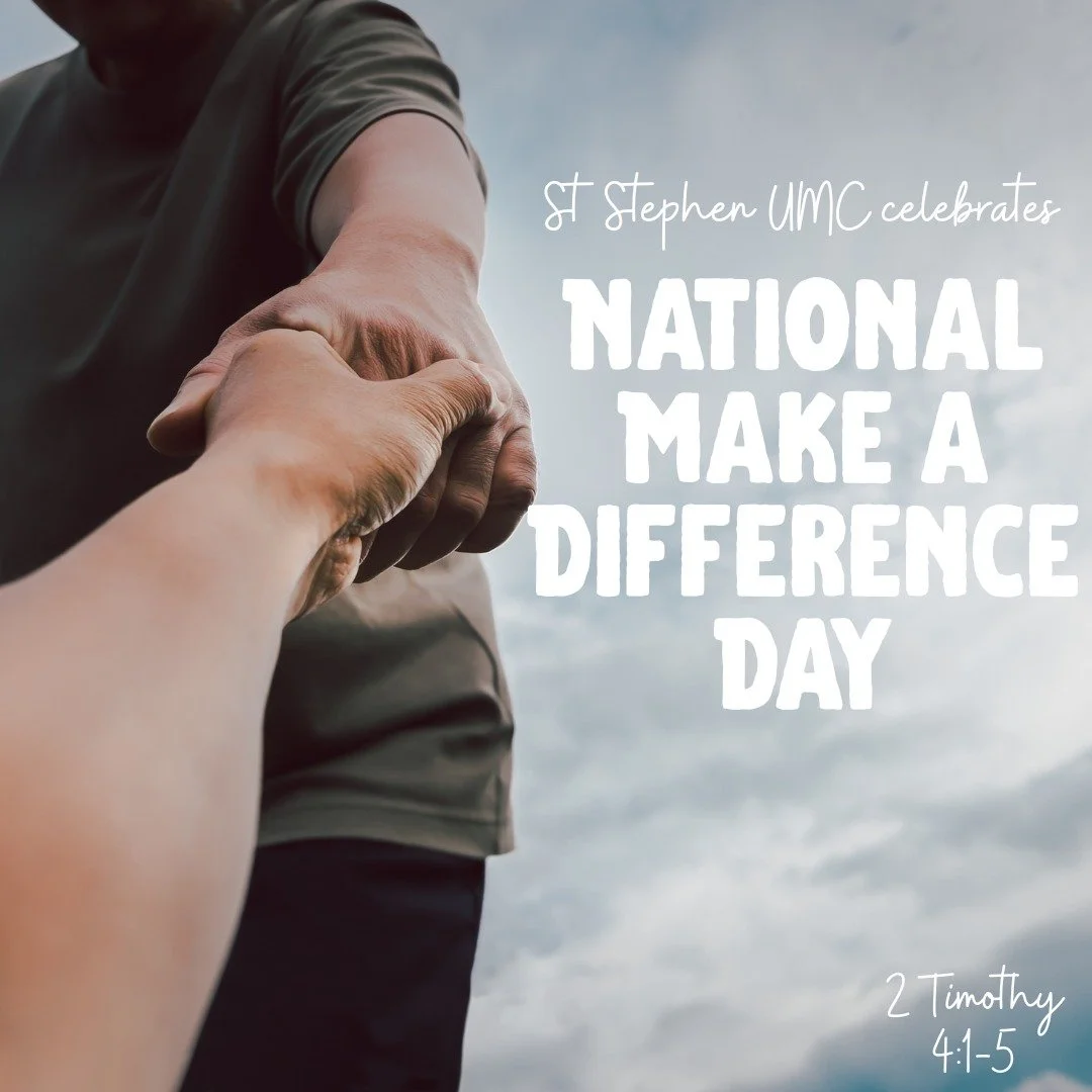 Today is National Make a Difference Day &mdash; a perfect reminder that faith isn&rsquo;t just something we talk about on Sundays, it&rsquo;s something we live out every day. 🙌

In 2 Timothy 4:1&ndash;5, Paul challenges us to stay steady, be ready, 