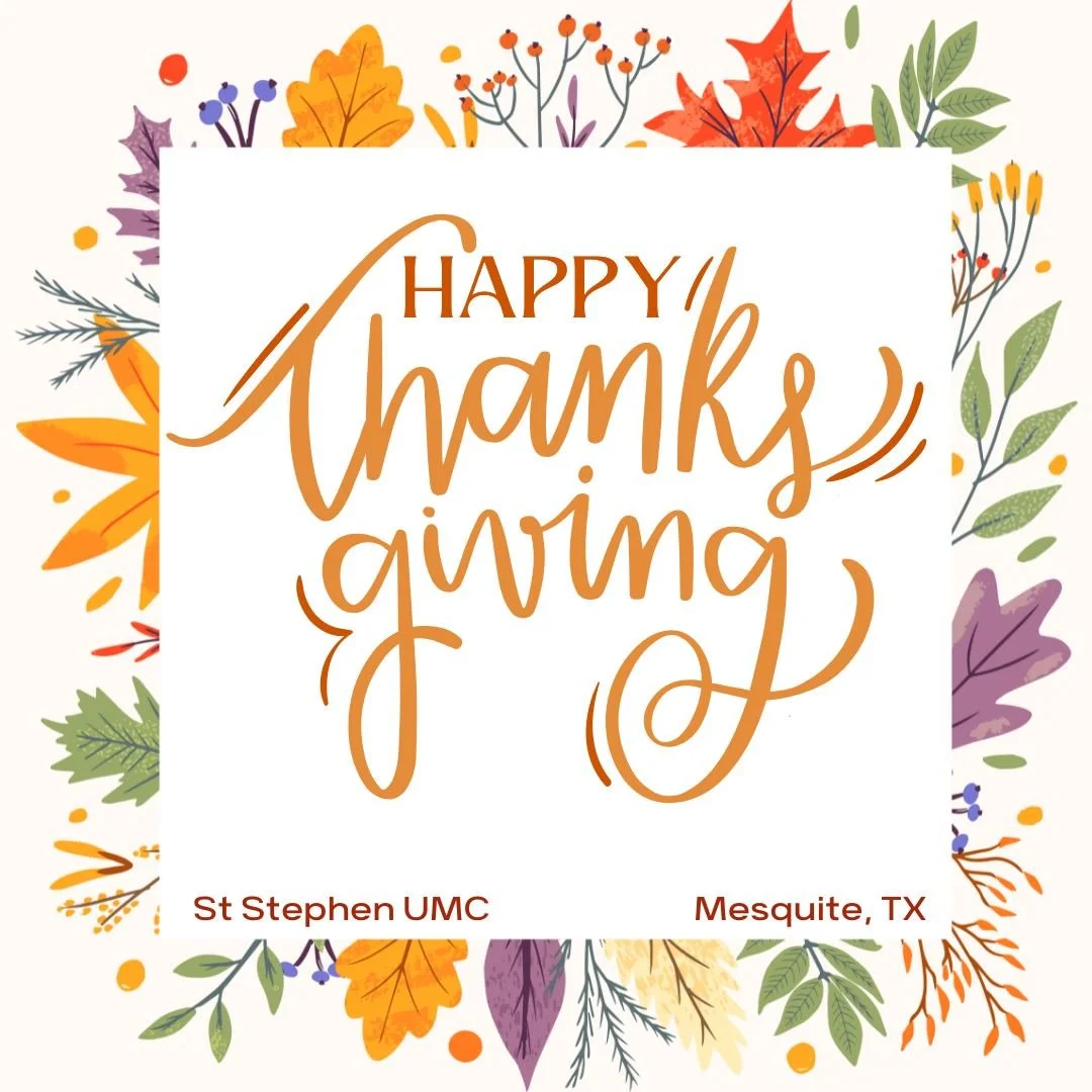 Happy Thanksgiving!
Today we pause to give thanks for the goodness of God and the beautiful community we share. As we remember the heart of Jesus&rsquo; upside-down kingdom&mdash;gratitude, grace, and generosity&mdash;we&rsquo;re reminded that true b