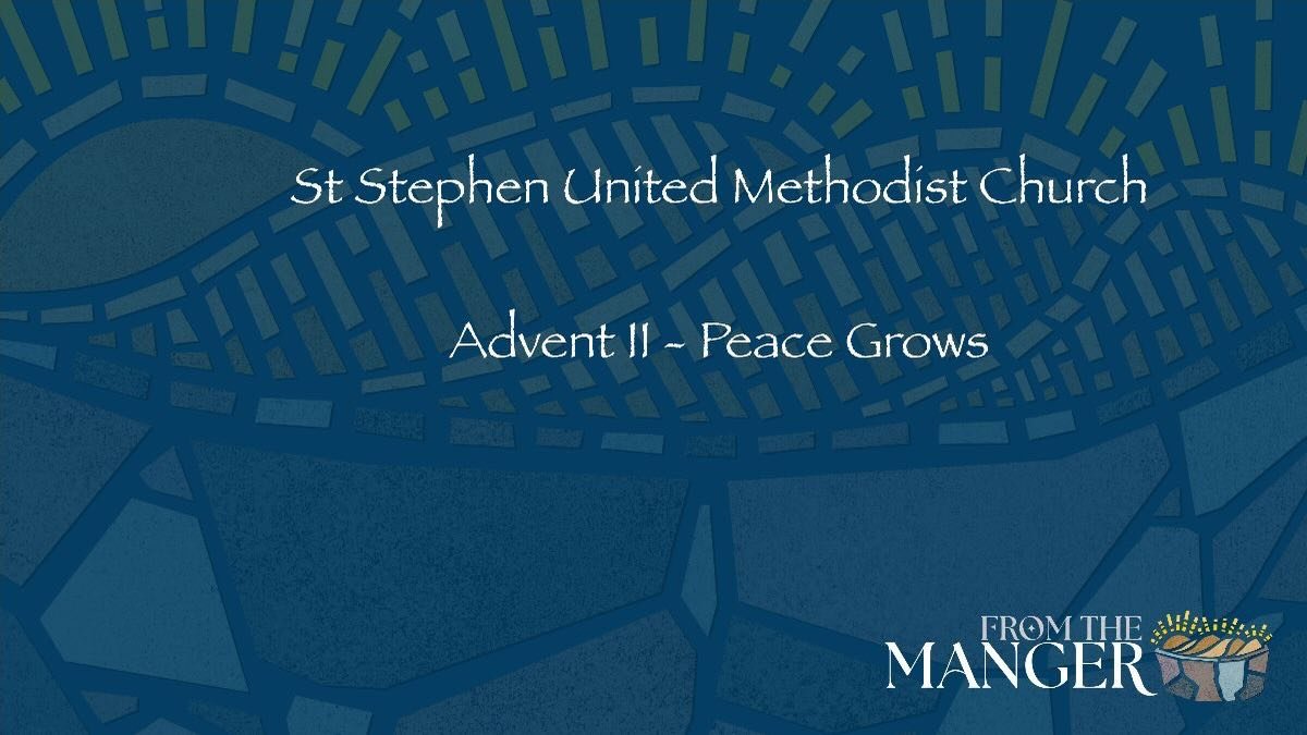 Hi Church Family, 

This morning, we&rsquo;ll continue our Advent journey with a message of peace.
 
We live in a world that talks about peace often&mdash;and experiences it rarely.
So when Scripture announces peace in the middle of turmoil, it&rsquo