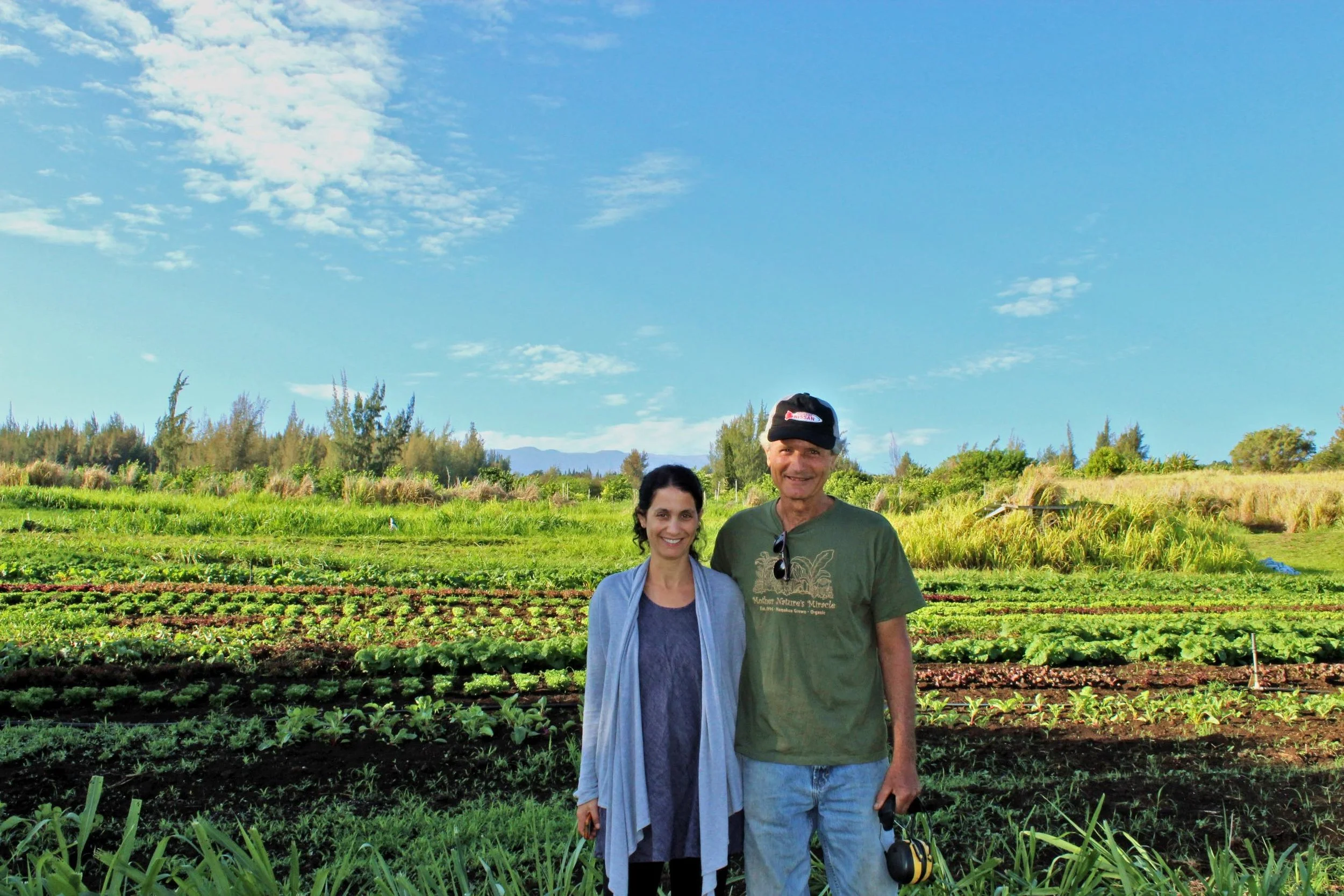 Shahar Groode, Office Manager, and her father and Owner/Farmer of Mother Nature's Miracle, Michael Manor.