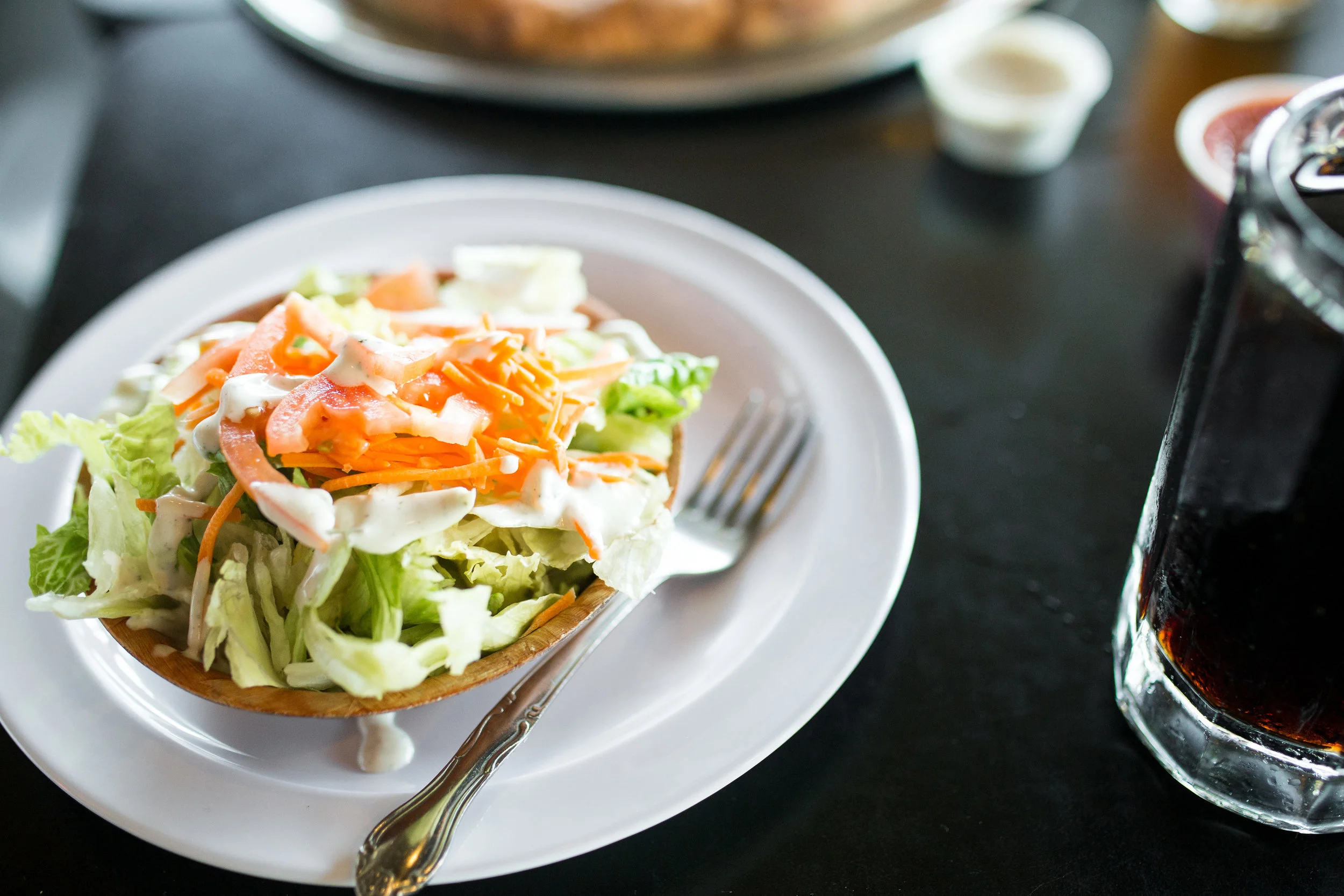 Vegan Dinner Salad with Vegan Ranch Dressing