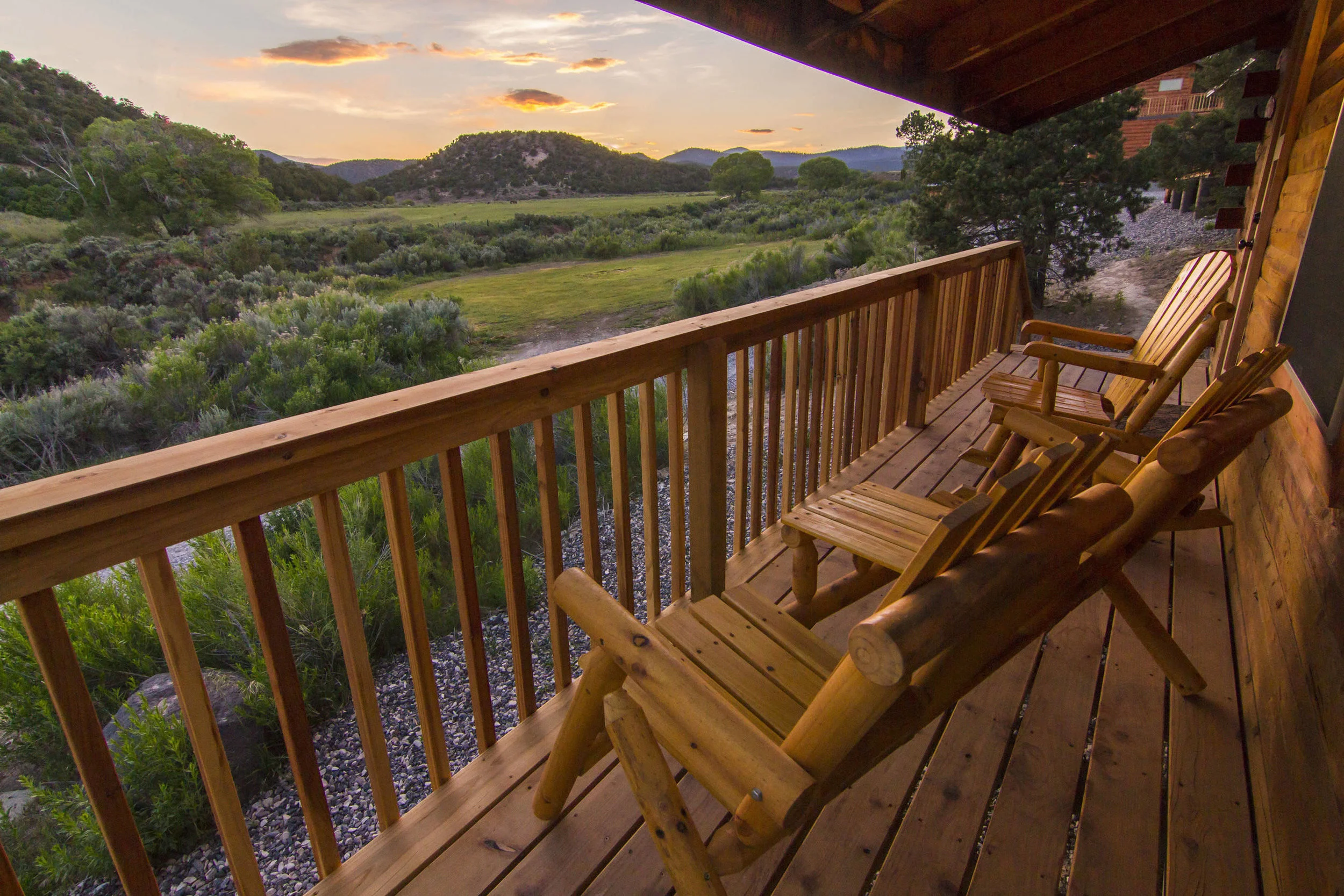 Our front porch view for the weekend