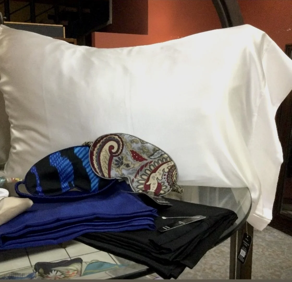 Fundas de almohada en seda natural