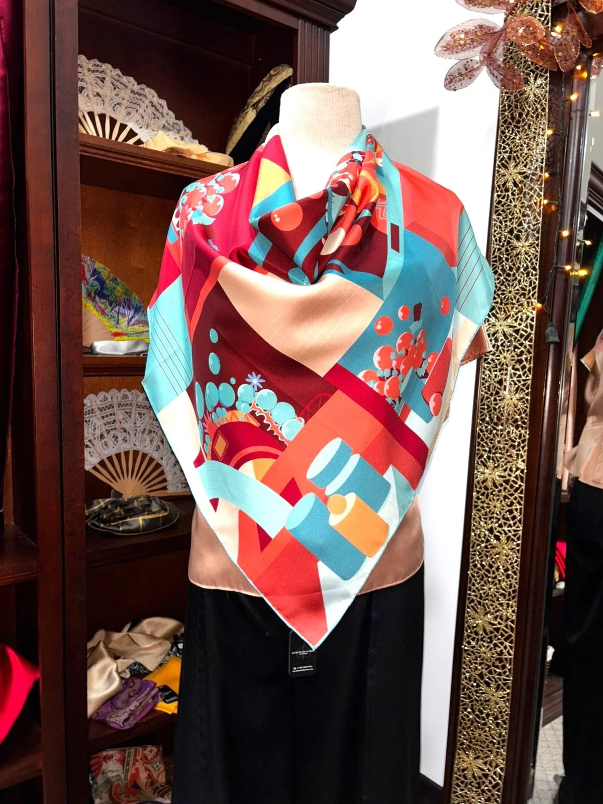 Pañuelos en charmeuse de seda 86X86cm