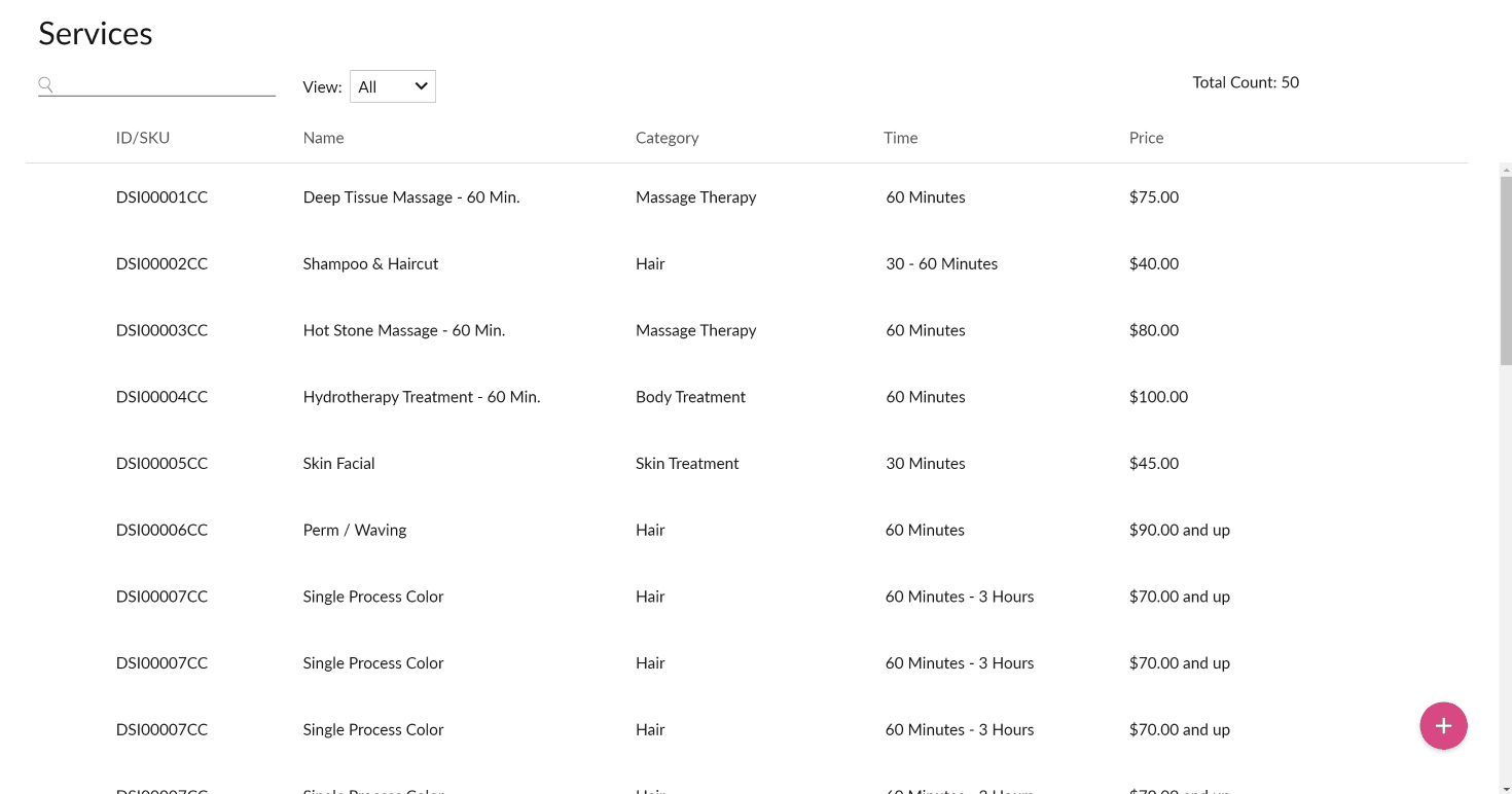 Editing a service (GIF)