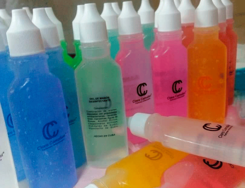   hand gel sanitizer by Clara Camalleri. Photo taken from elTOQUE.  