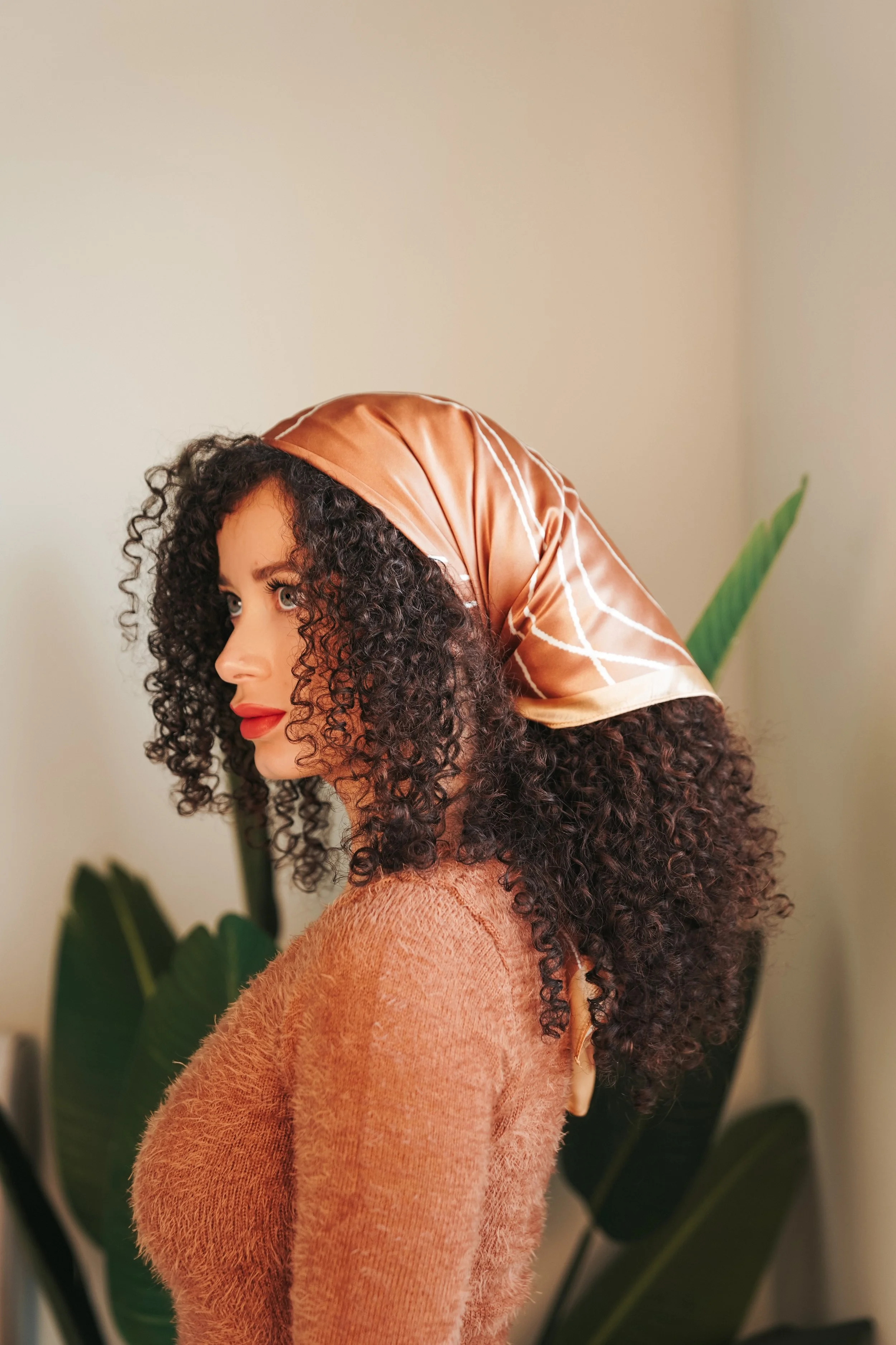 Curly Hair How To Wrap Silk Scarf On Head Curly Hair Wrap Styles