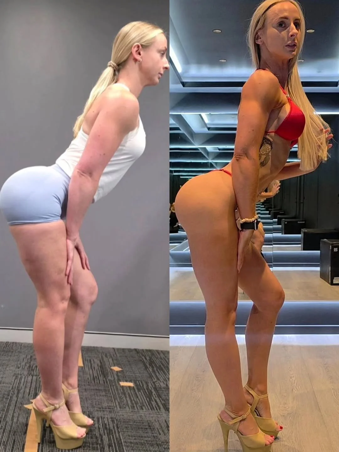 From February ➡️ today.

No shortcuts. No easy prep. Just consistency, discipline, and a whole lot of grit.

Amber is a theatre nurse and an online coach, and still bringing this level of transformation to the stage, seriously impressive.

We&rsquo;r