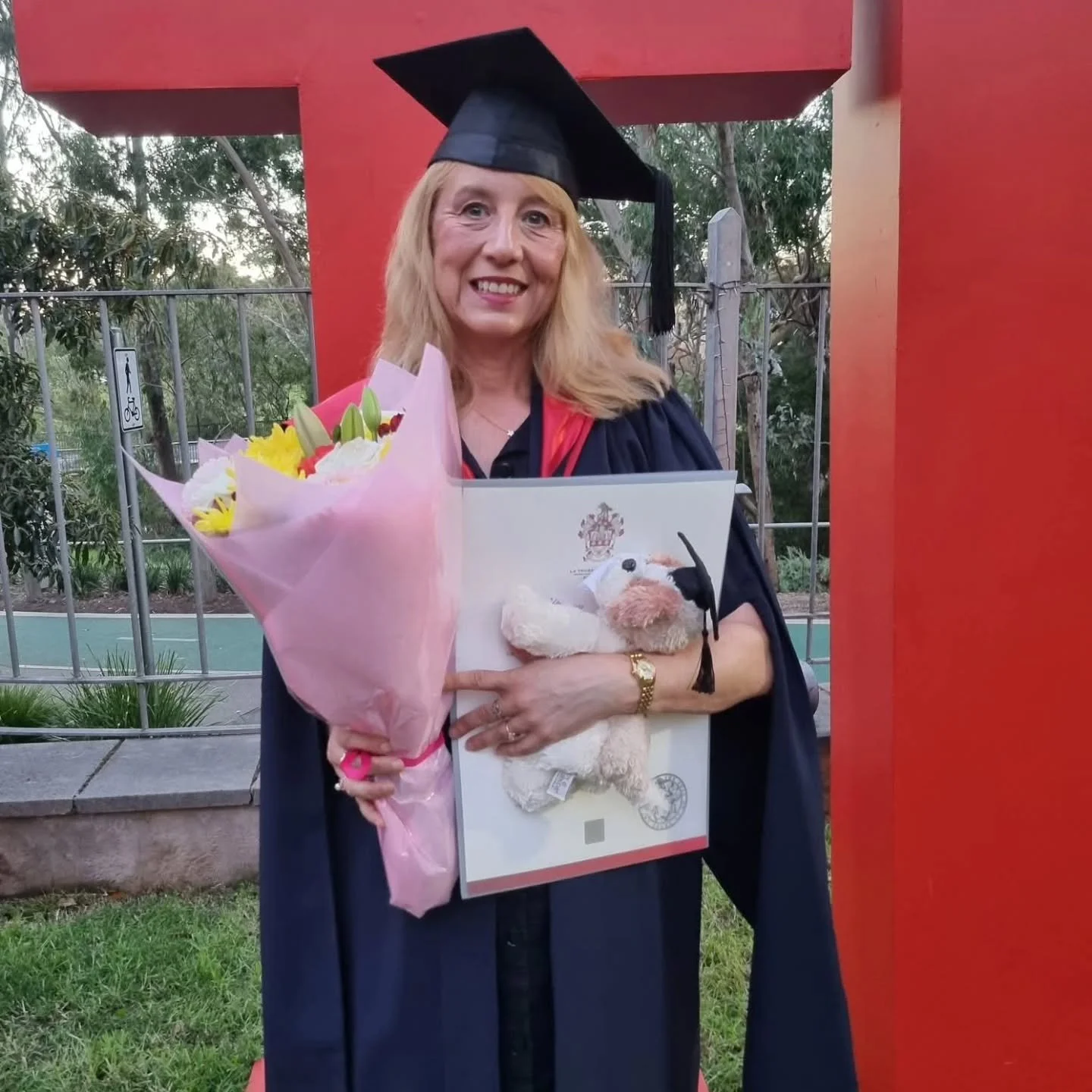 A huge congratulations to our physiotherapist Alix @alixrasi , who attended her graduation ceremony this week for her Masters of Musculoskeletal physiotherapy at LaTrobe University. Alix is a titled musculoskeletal physiotherapist with over 30 years 