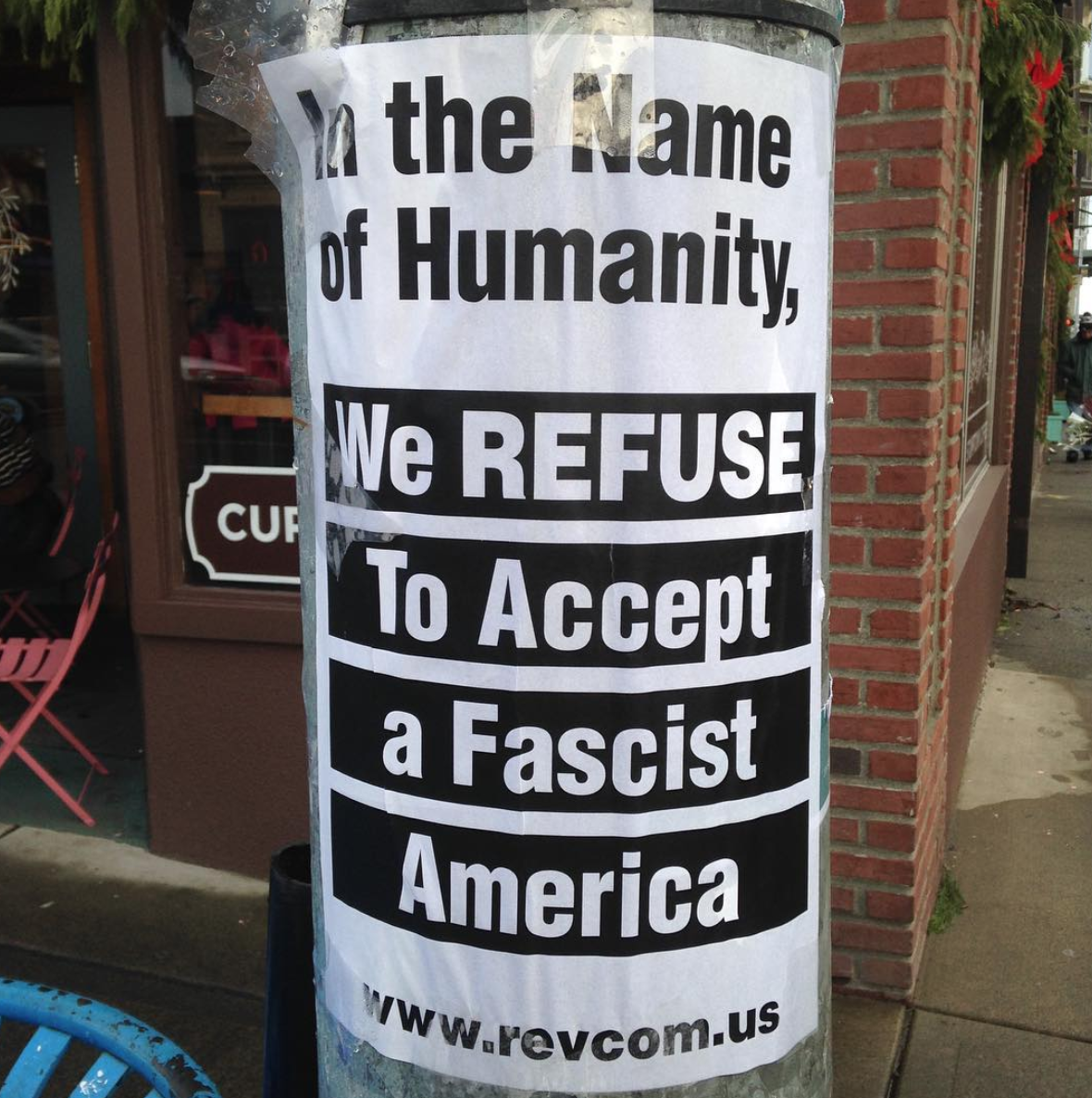 In the Name of Humanity We Refuse to Accept a Fascist America