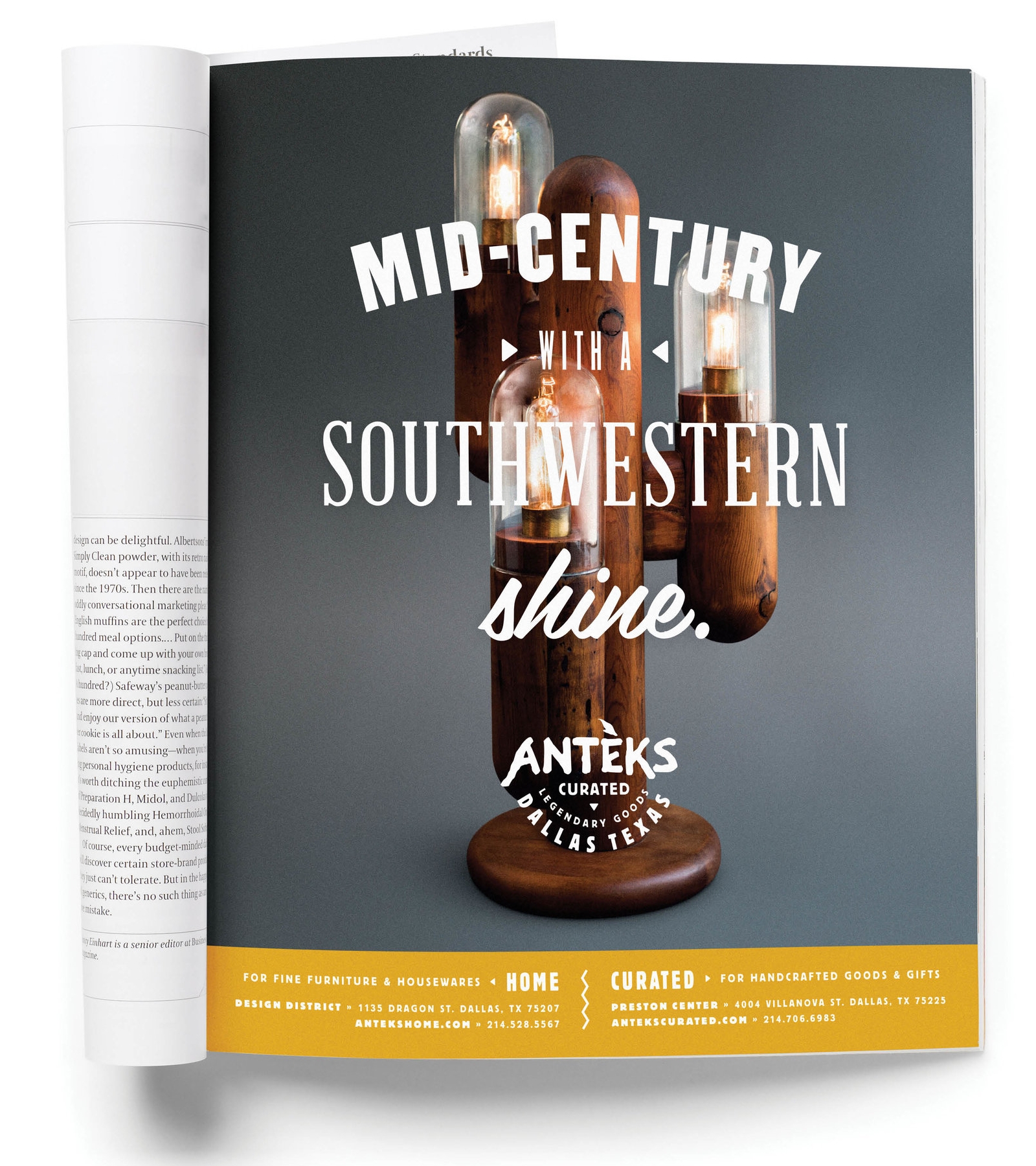     Role: Copywriter and Designer  Work done at The Matchbox Studio in Dallas, Texas. 