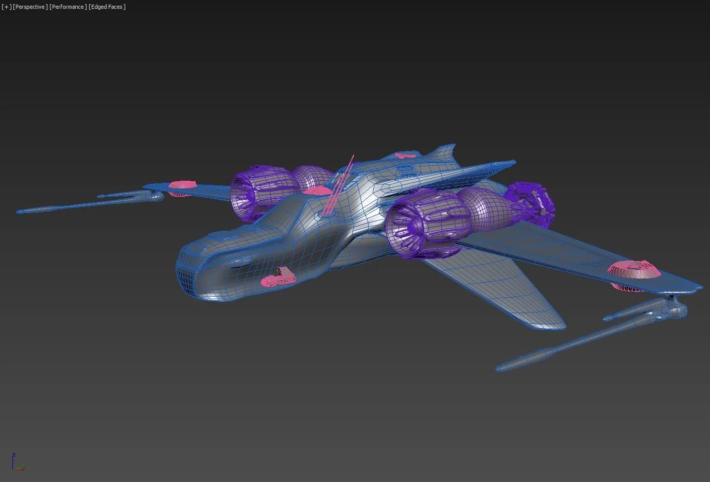 3/4 Wireframe View