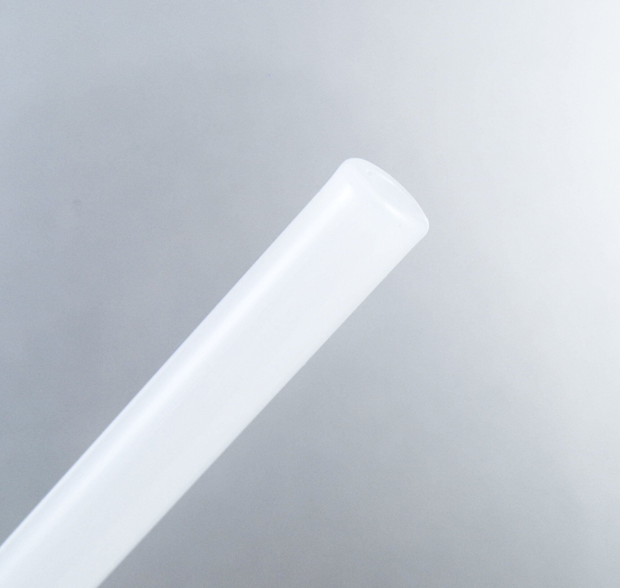 Jade White Plain Straw