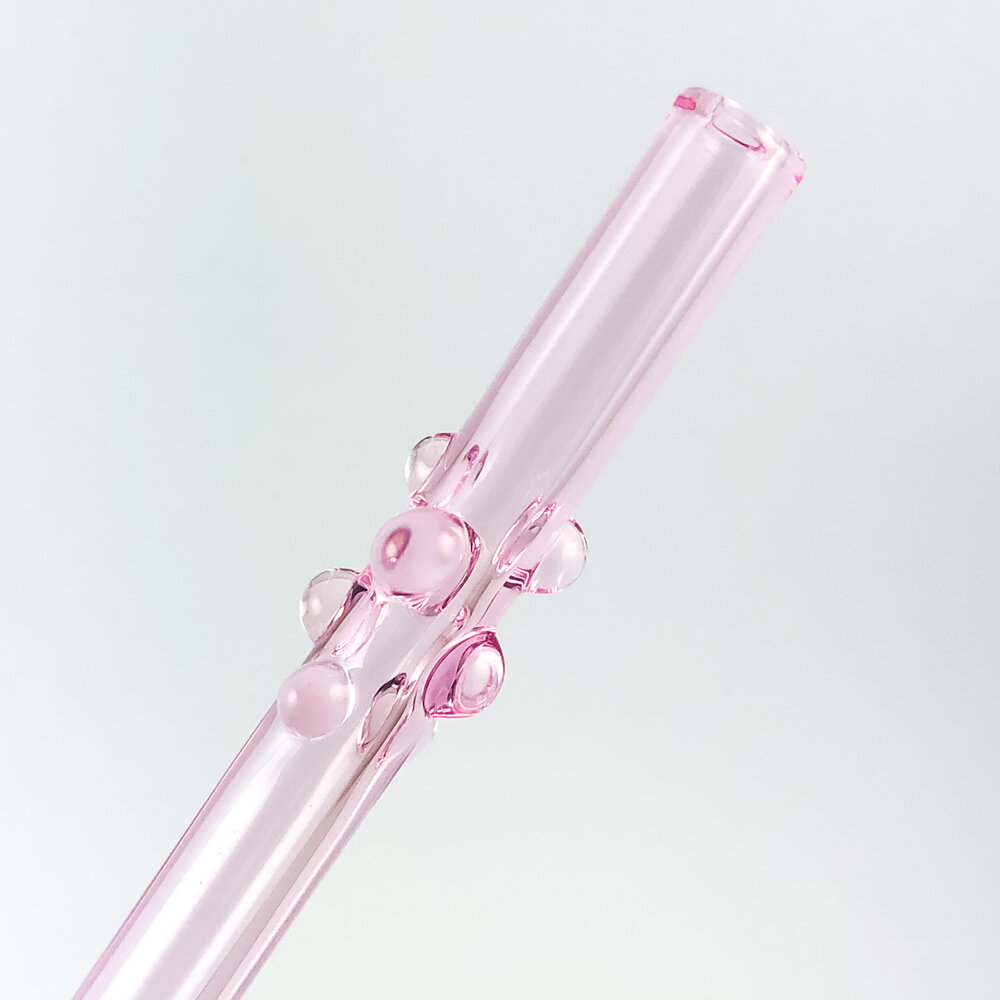 Pink Glass Straw