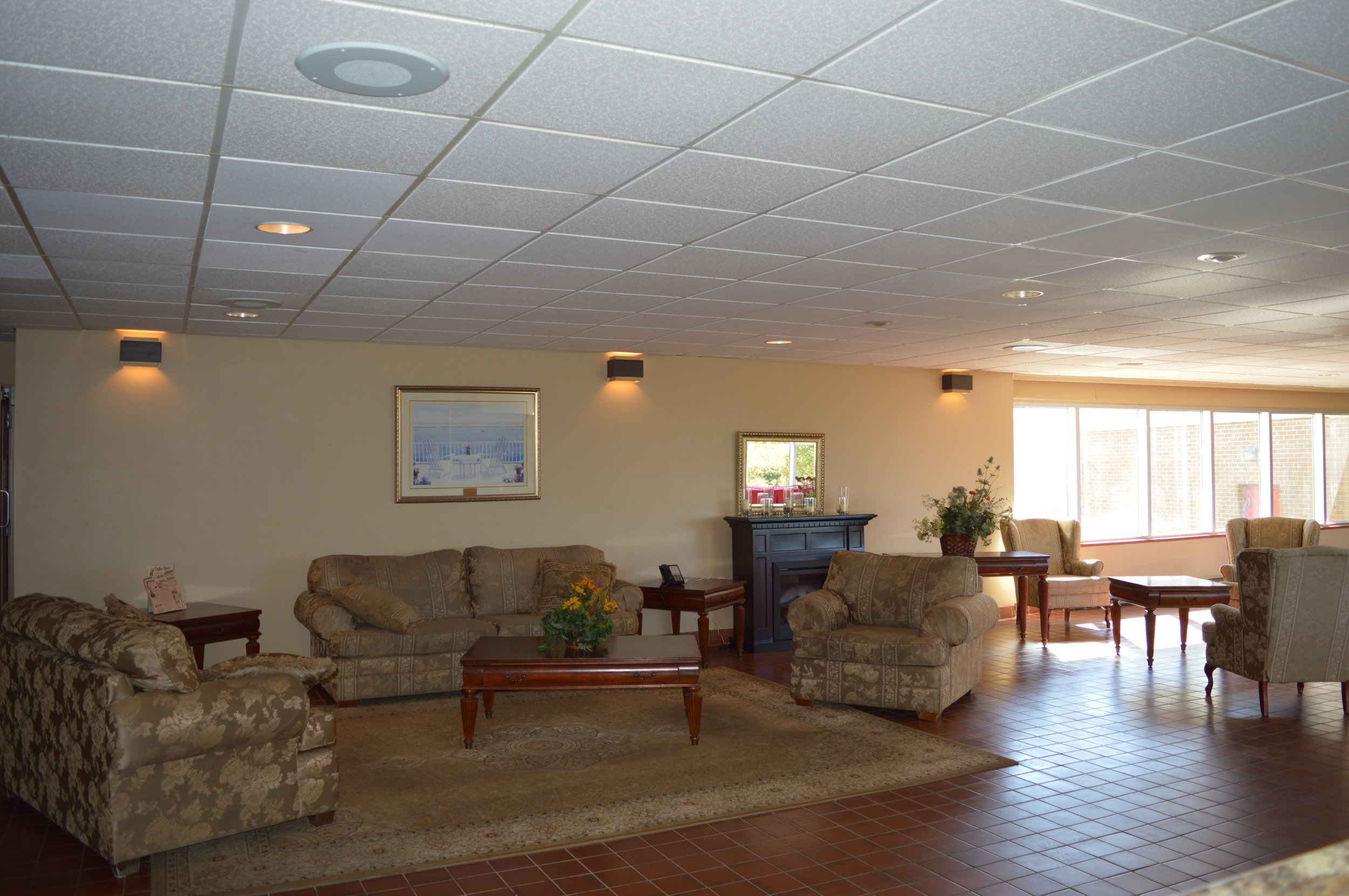 Hotel Lobby Seating Area
