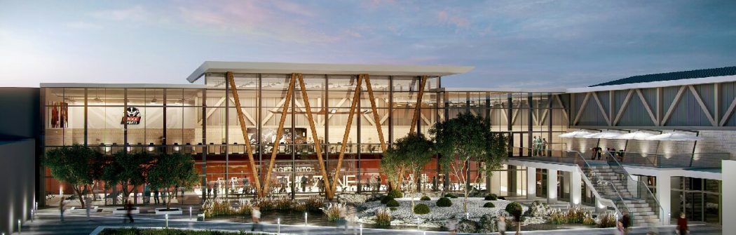 An artist’s rendering of the proposed Zone fitness centre expansion.