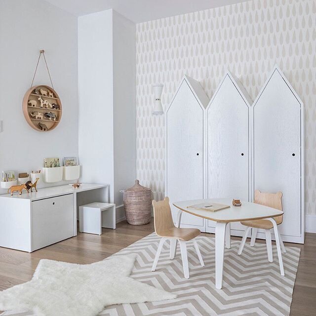 On the hunt this morning for some cute kids chairs for a design client and stumbled upon this adorable playroom by @sissyandmarley that stopped me right in my tracks.  I love the whimsical nature of a well-designed kids&rsquo; space and the endless p