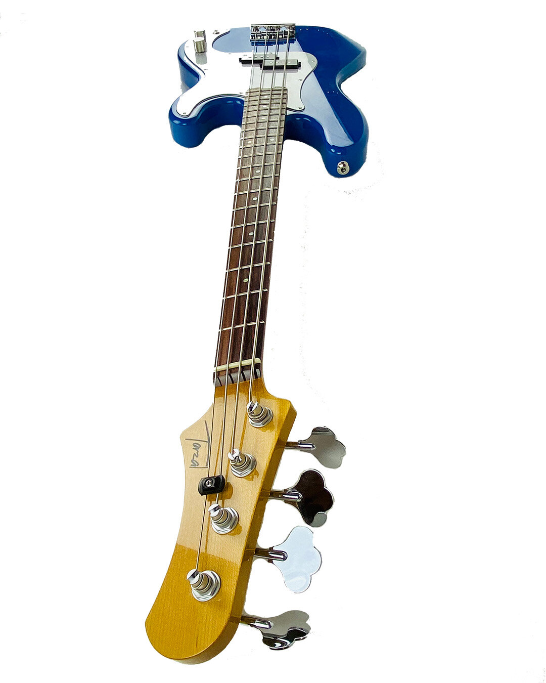 Here's the first of it's kind: a 20&deg; Natural Twist 32&quot; scale 4-string P-bass. Alder body, hard maple neck, rosewood fingerboard, Dodger blue. 
32&quot; is a great scale for a 4-string. What do you think?
.
.
.
.
#bassplayersunited #bassmusic