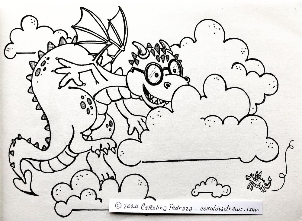  a dragon, playing cloud   and seek (hide and seek)  and one has super sight,  with 13 bumps on his head  (Jonah, 6 and Elijah, 3) 