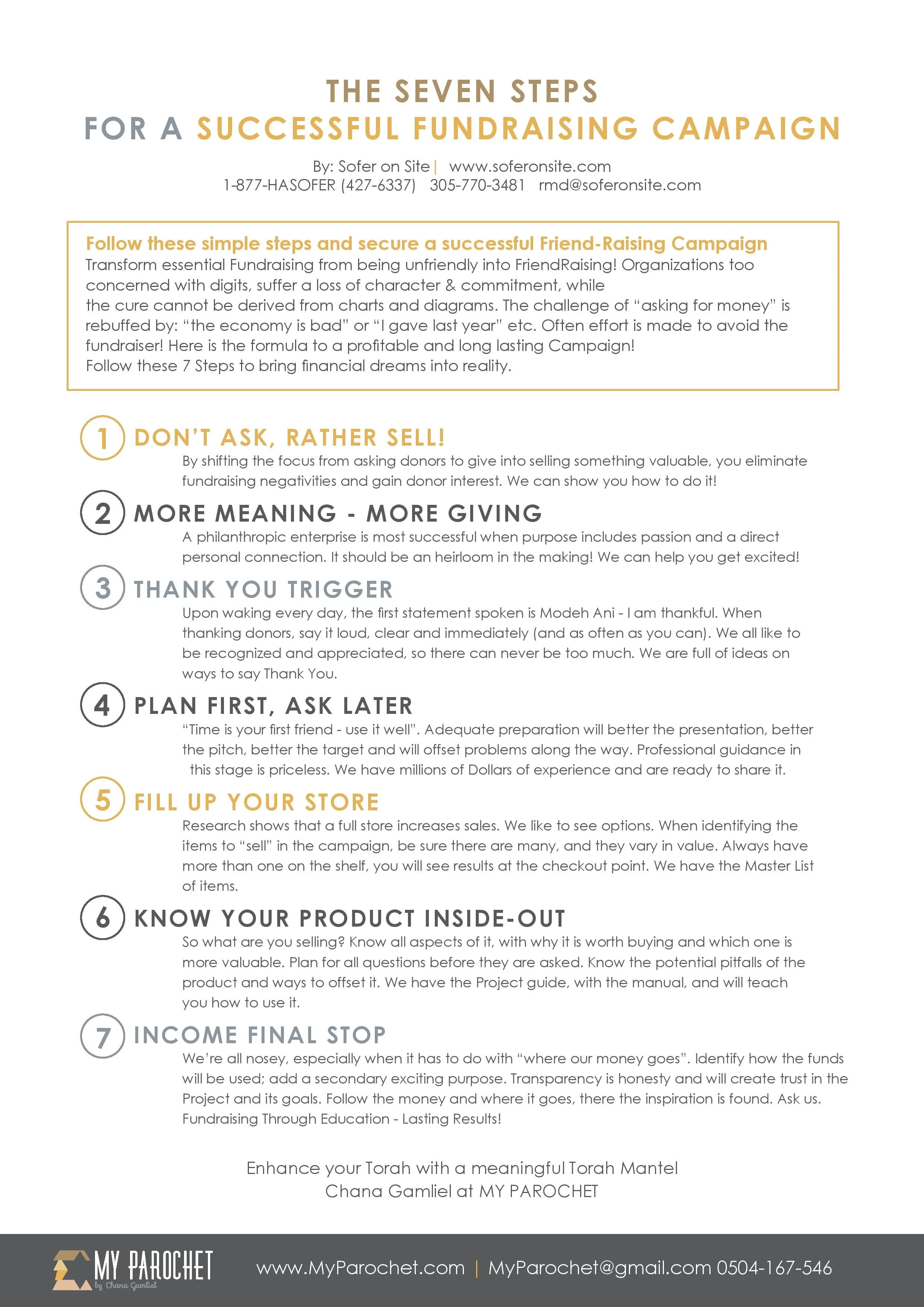 7 Steps for a Successful Fundraising Campaign