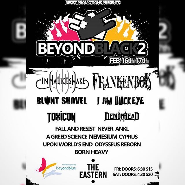 Stoked to be supporting @beyondblueofficial this Saturday by playing this absolute beast of a festival put on by the legend @lfrostcamilleri!
Look at that lineup! .
.
.
.
.
.
.
.
.
#beyondblue #depressionawareness #aussiemetal #metal #heavymetal #metalhealth #ballarat #metalhead