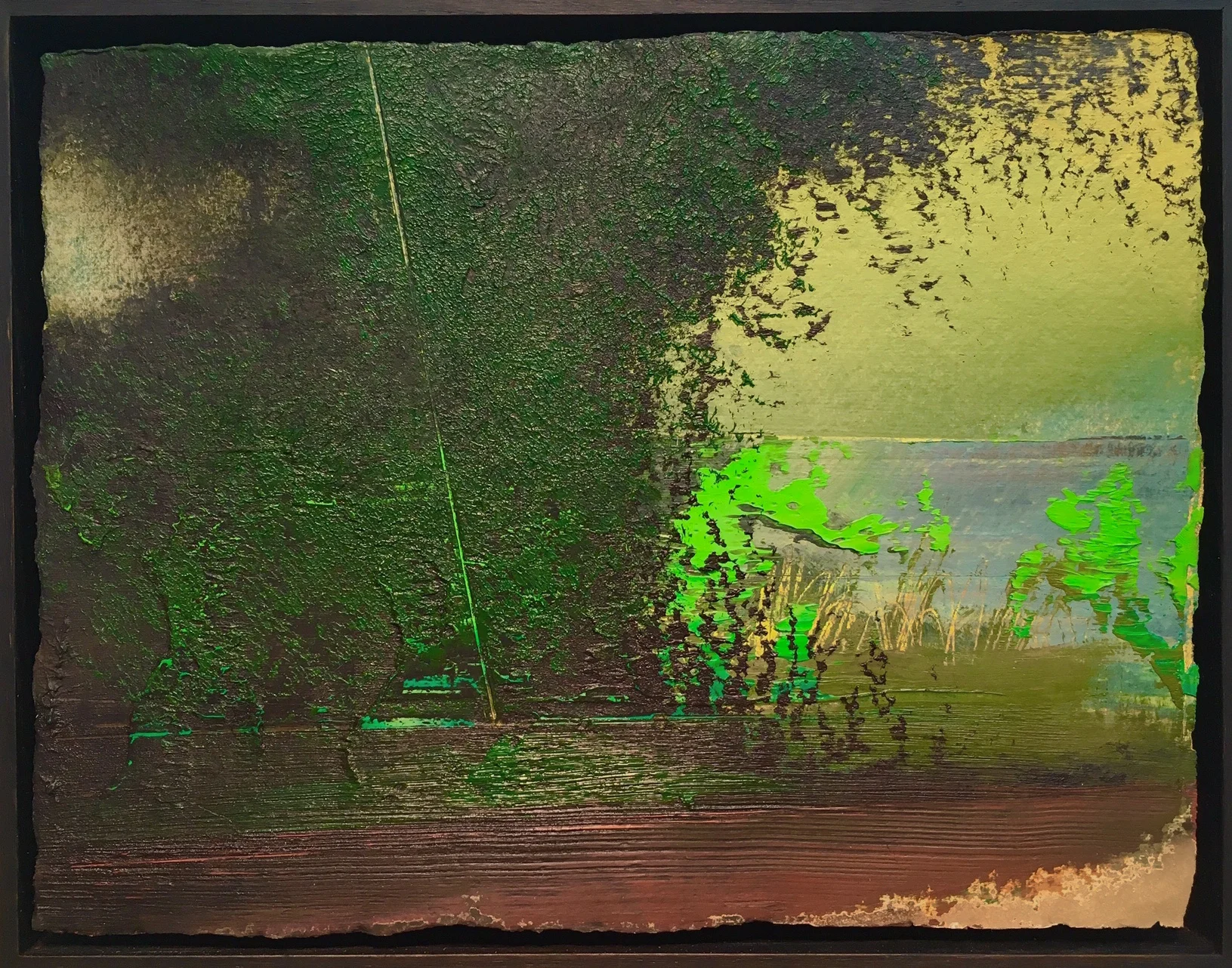 Untitled Landscape (M1-15) , oil on paper, 9 1/2" x 12 1/2", Photo: Studio, Courtesy 13FOREST Gallery