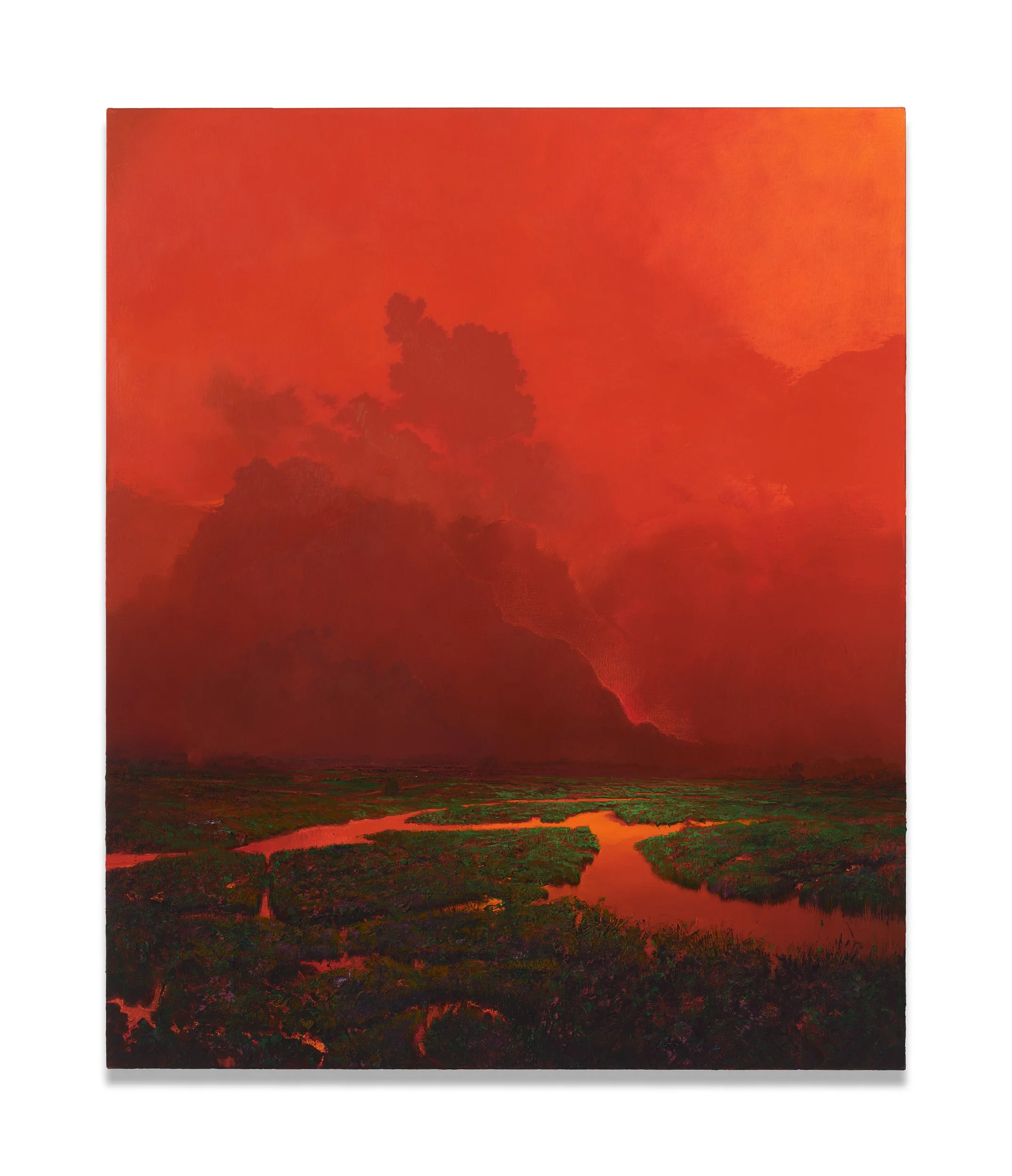Red Marsh (#2028), 2025, Oil on linen, 48x40"