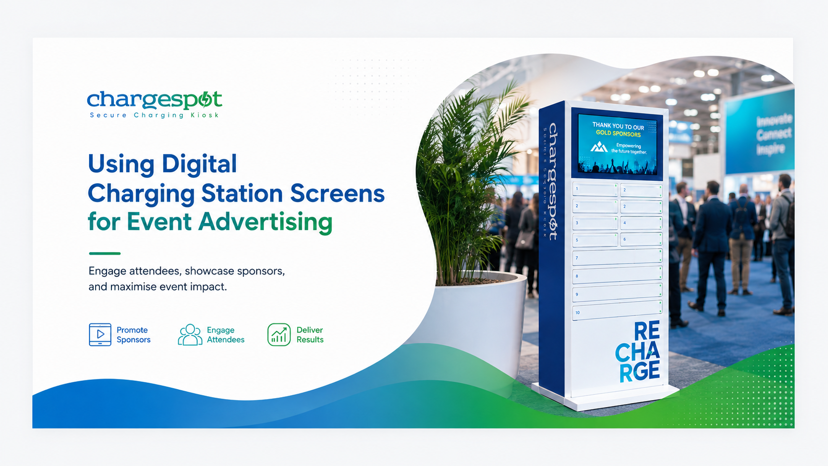 Using Digital Charging Station Screens for Event Advertising