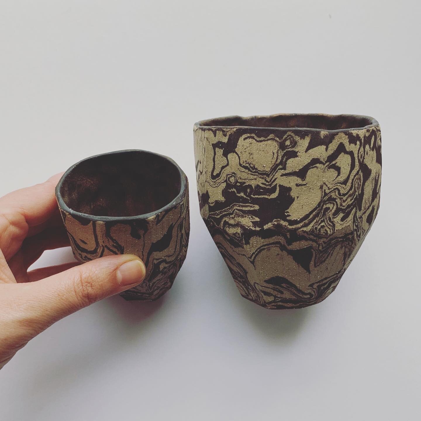Marbled hand pinched espresso cup.JPG