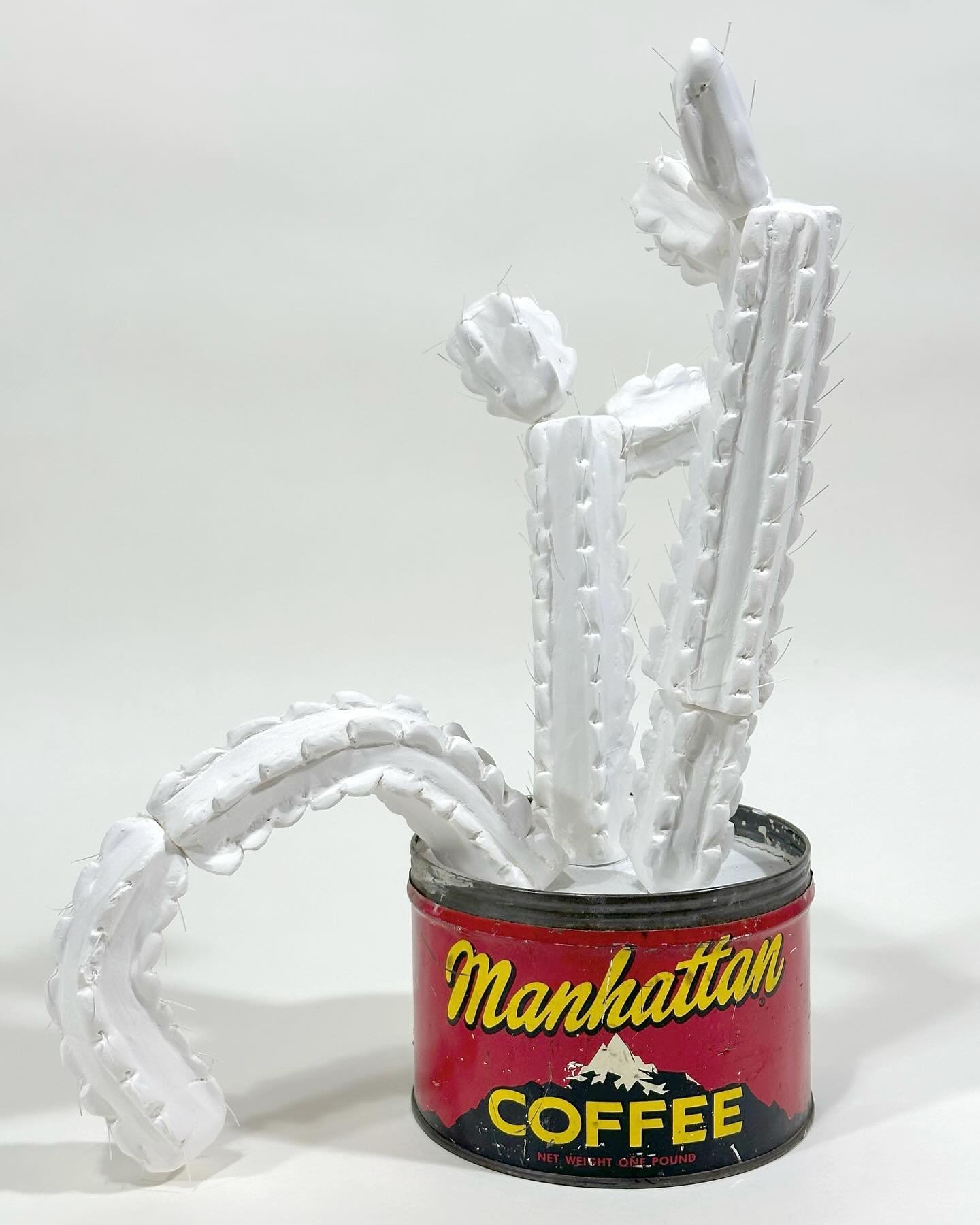 Mark Mann
@markmannstudio 
Cacti, Manhattan Transplant (original), 2023
plaster, mortar, coffee can
.
Mark Mann&rsquo;s &ldquo;Manhattan Transplants&rdquo; series of cactus sculptures is a humorous and somewhat self-deprecating take on the recent wav