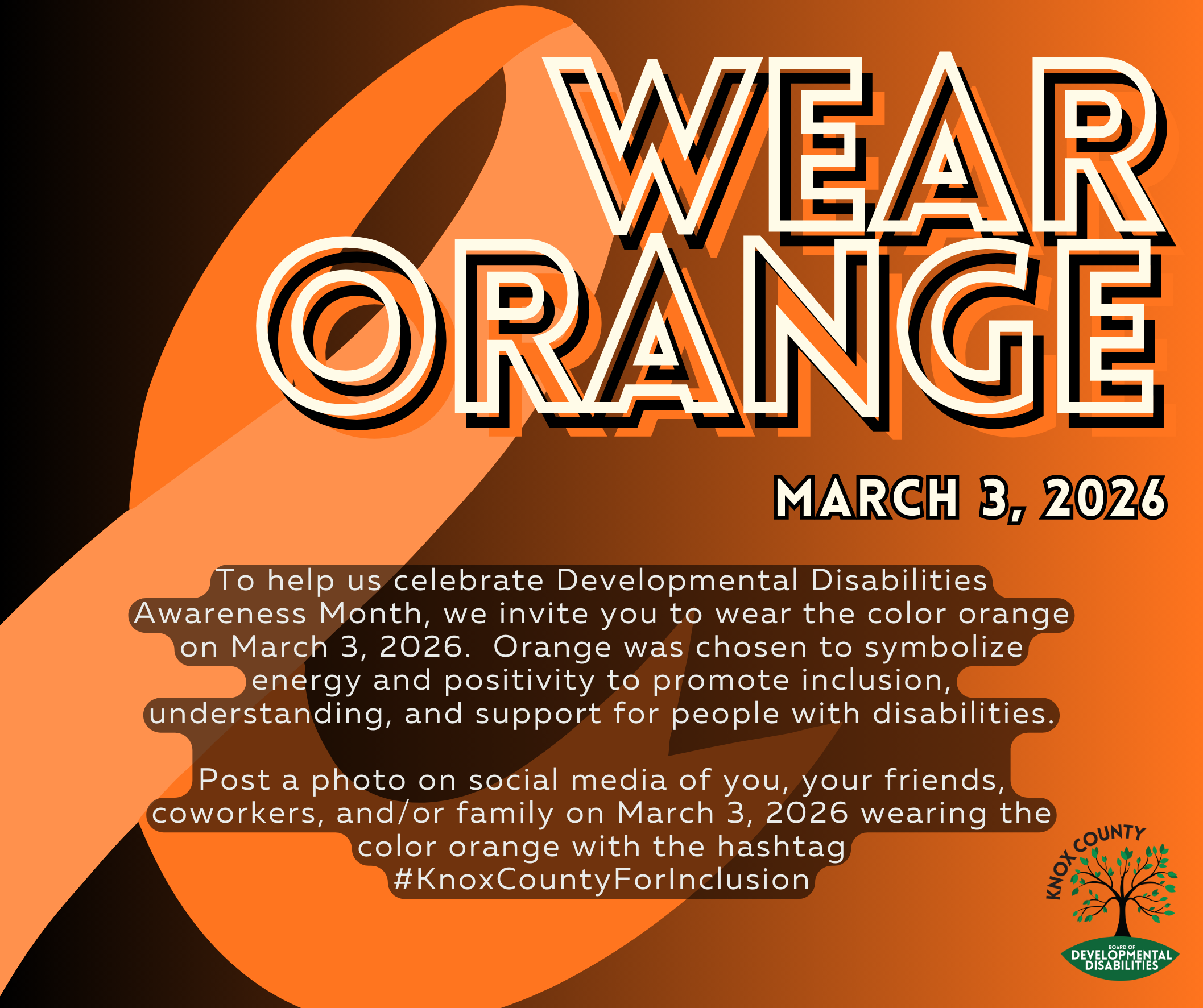 wear orange flyer - all info in body of event