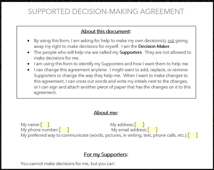 Supported Decision Making — Knox DD