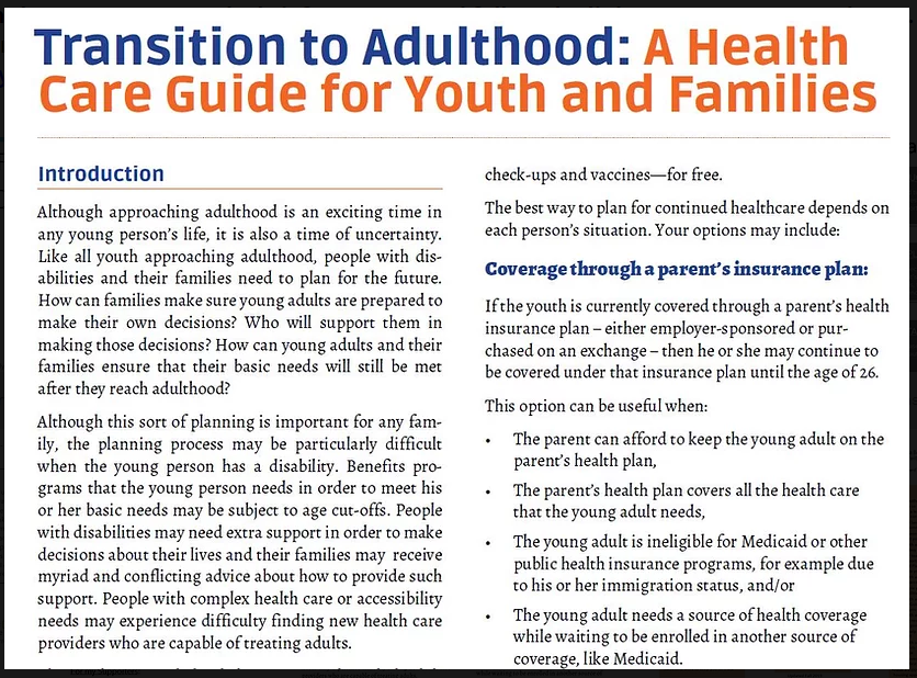 transition to adulthood