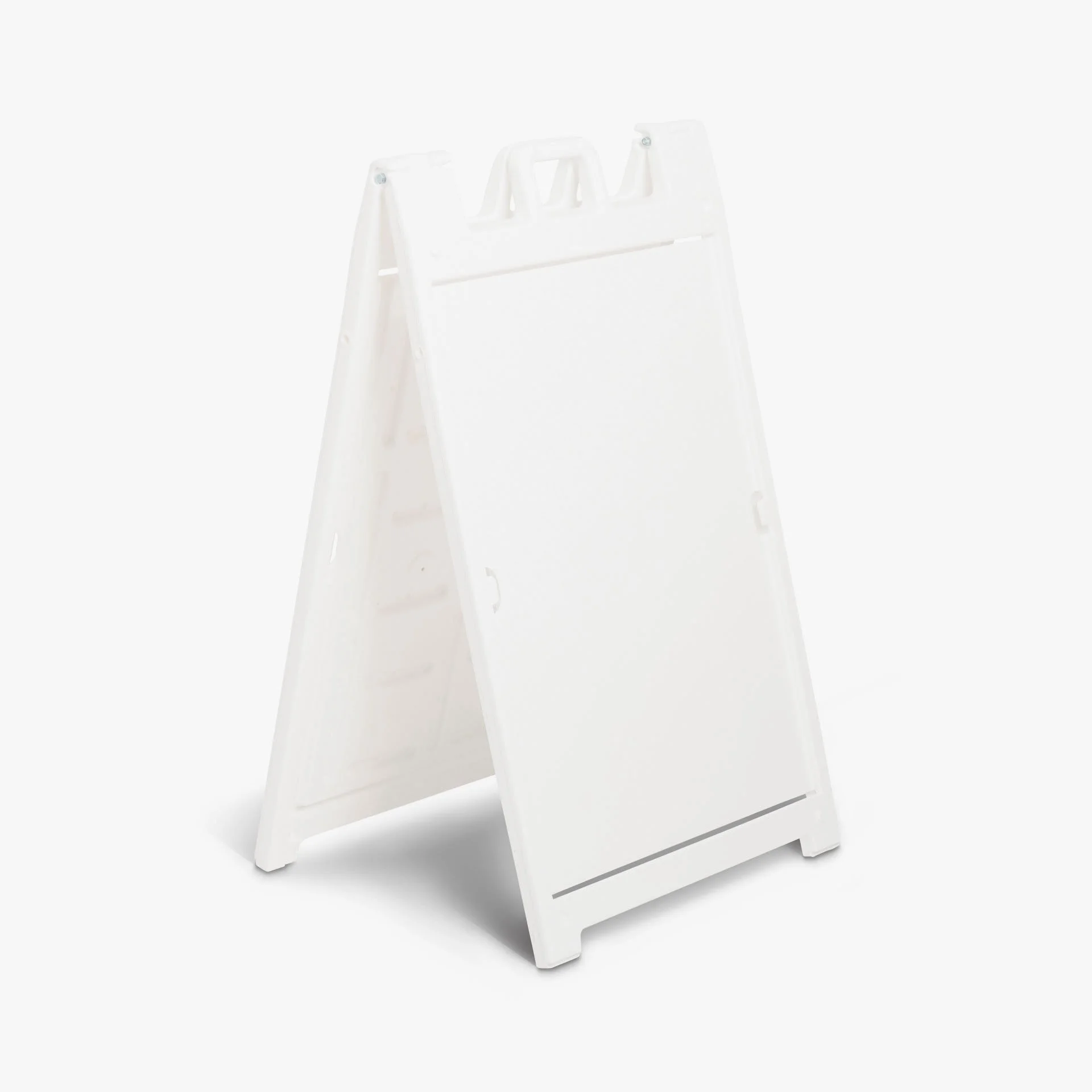 white A frame sandwich board
