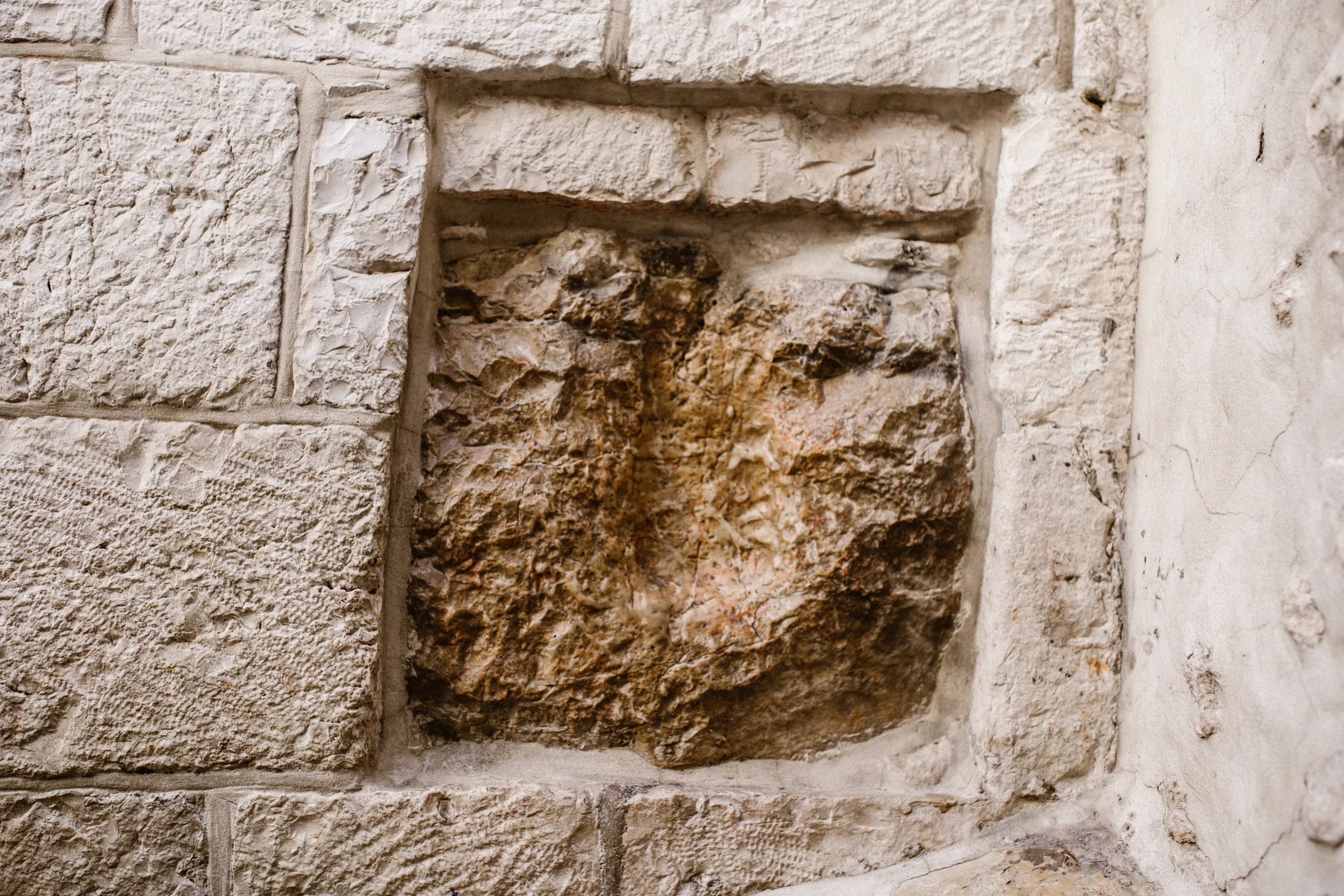 Stop Along the Via Dolorosa Where Jesus fell with his cross