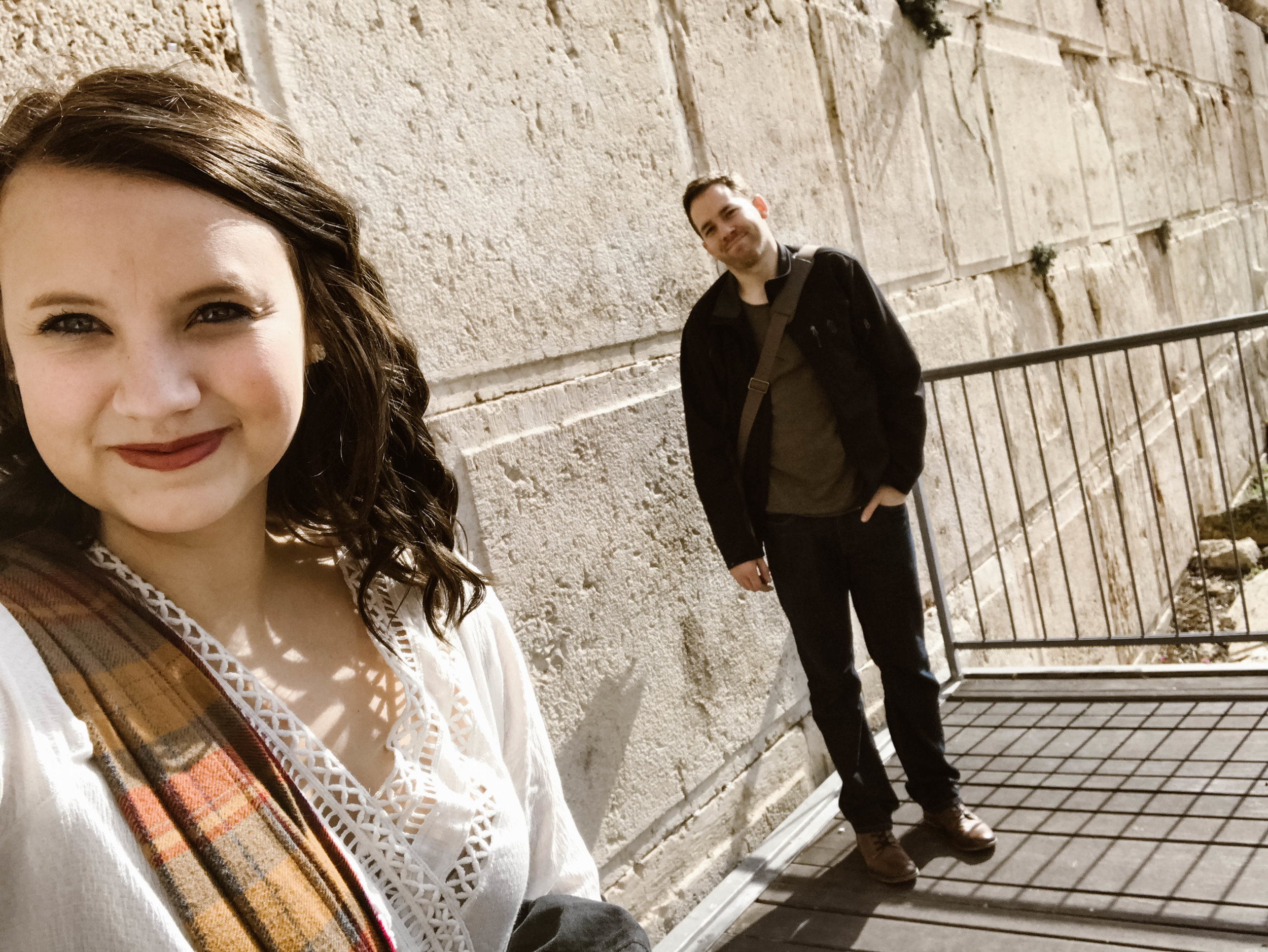 The only part of the western wall where men and women can pray together.