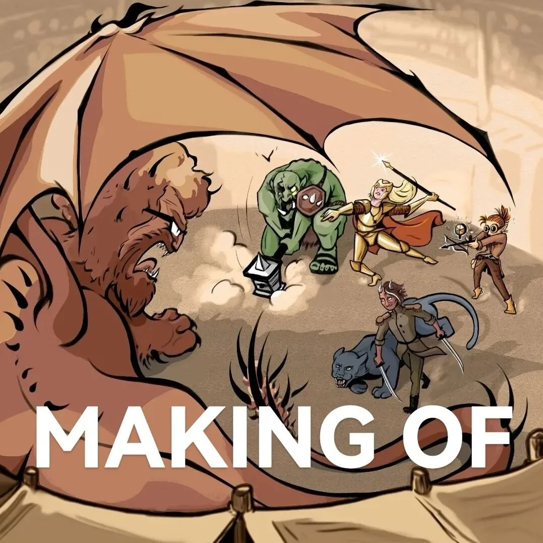 Behind the scenes. It took 8 months from idea to full colour, stealing an hour here and there during a very busy year. I learned a lot, levelled up some skills and just really enjoyed spending time bringing these characters to life. If you want an il