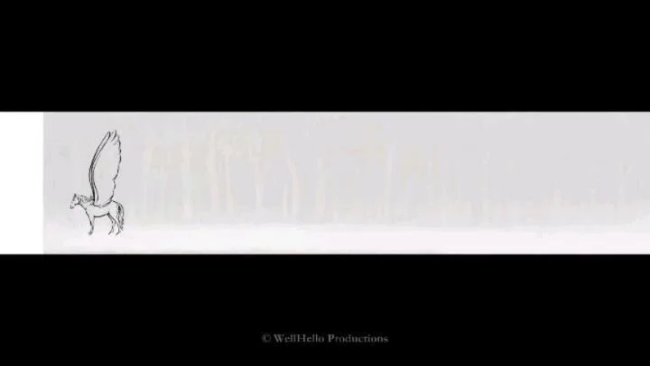 The final shot I worked on. The wings were such a joy to ink. This is where you can see the compositor's work shine in the final render. Those colours and reflections 😍 And the music by @isobelwb just ties it up into a beautiful swell of emotions th