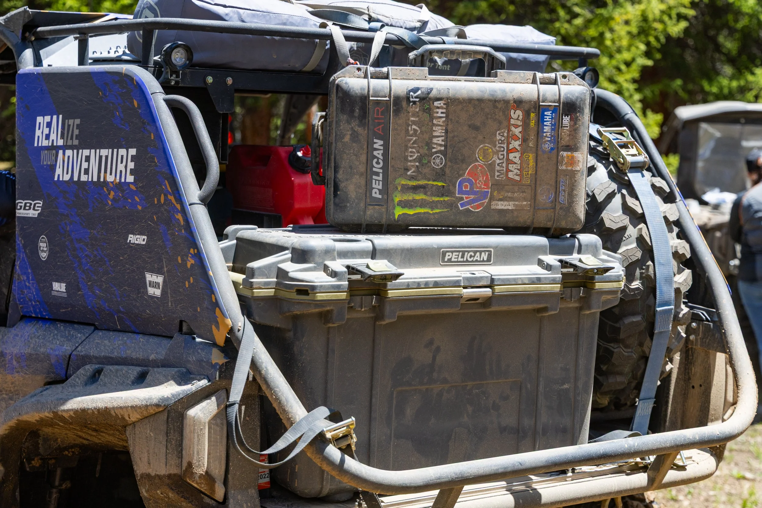 Yamaha RMAX 1000 loaded with Pelican cases filled with camera gear