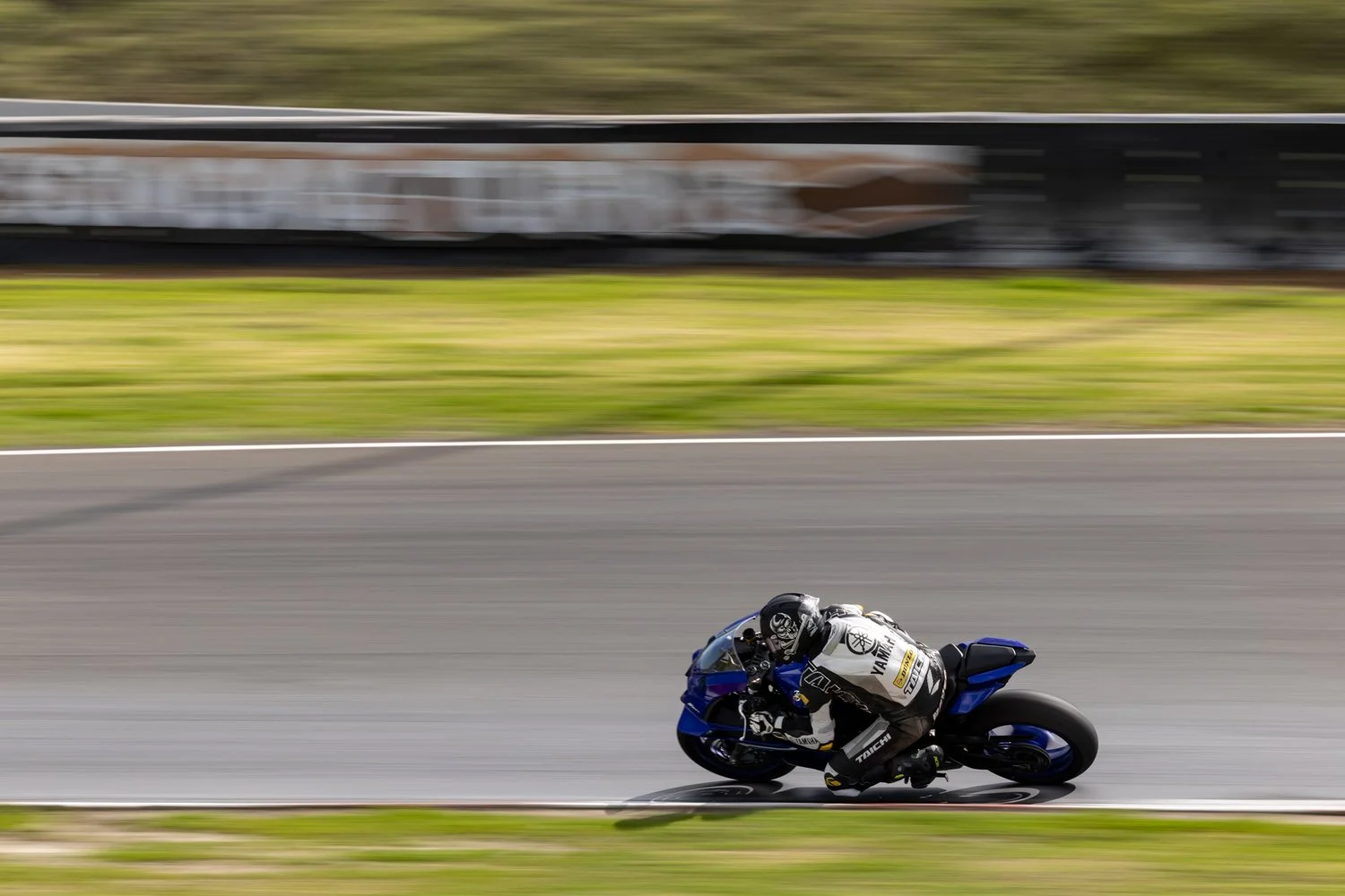 Josh Hayes testing the all-new 2025 Yamaha R9 at Sonoma Raceway