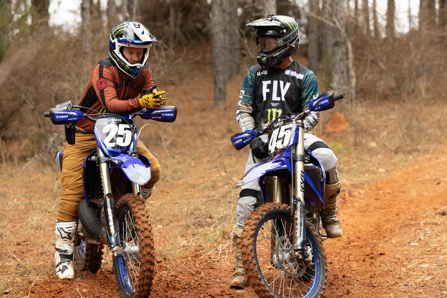 Ryan Villopoto and Damon Bradshaw at the Yamaha GYTR photoshoot