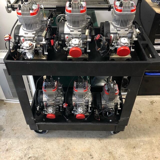 A little known and underreported symptom of the corona virus is #waft. With no racing, all there is to do is get prepared. X30s, KAs, Mini Swifts, and even a Rotax Mini Max MY20 conversion...our drivers will be on fresh, fast engines when racing resu