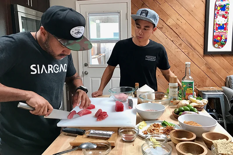 Chef Jayps and I having some quality time in the kitchen.