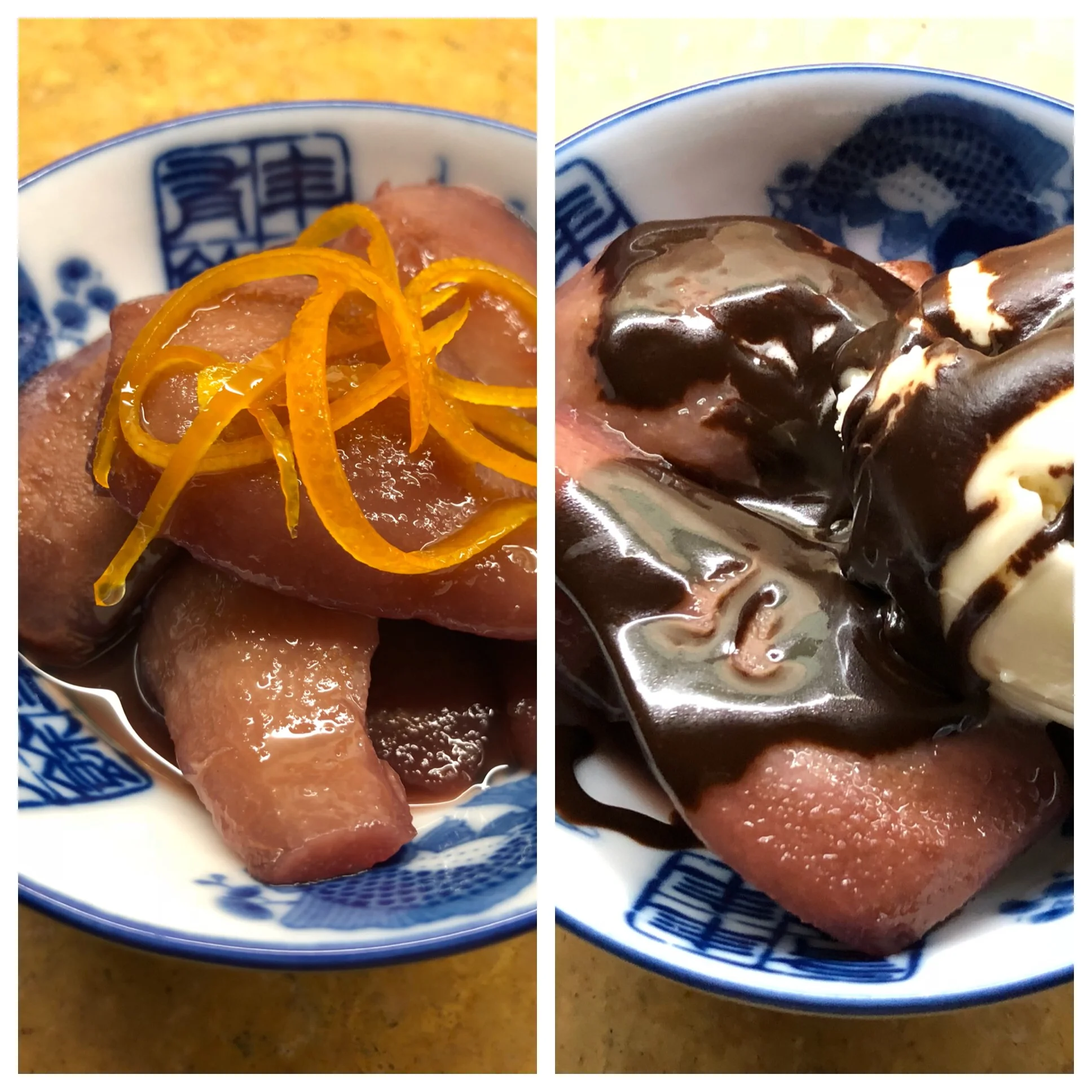 Poached Pears in Wine Sauce