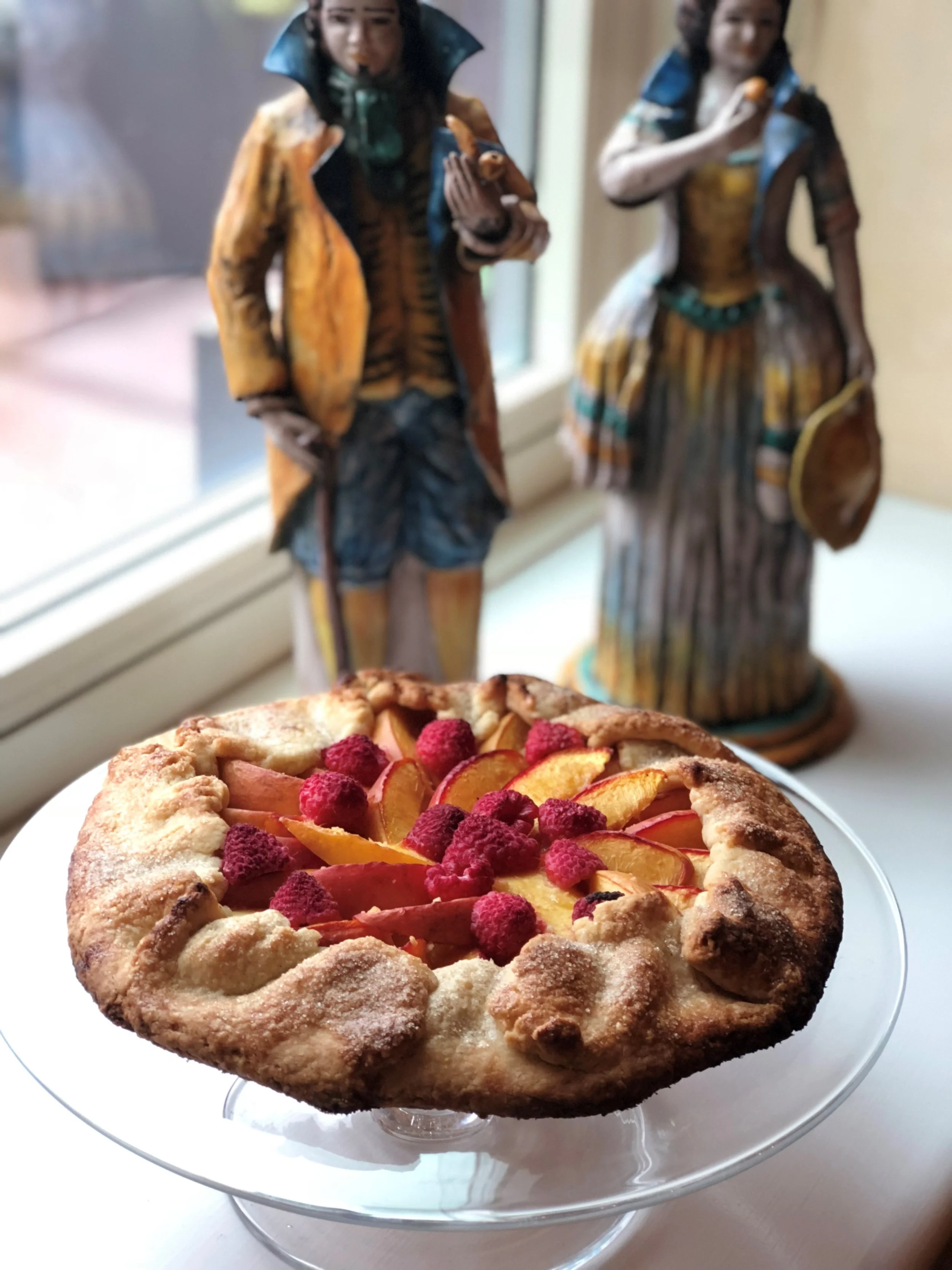 Nectarine and Raspberry Galette