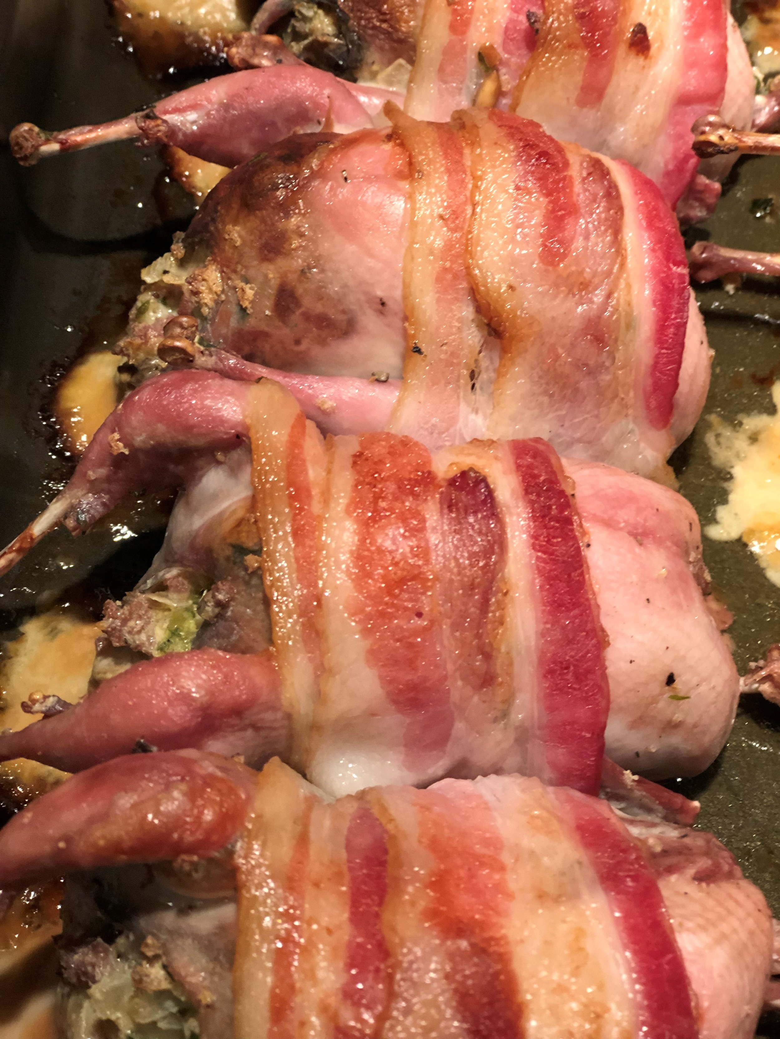Roasted Stuffed Quail